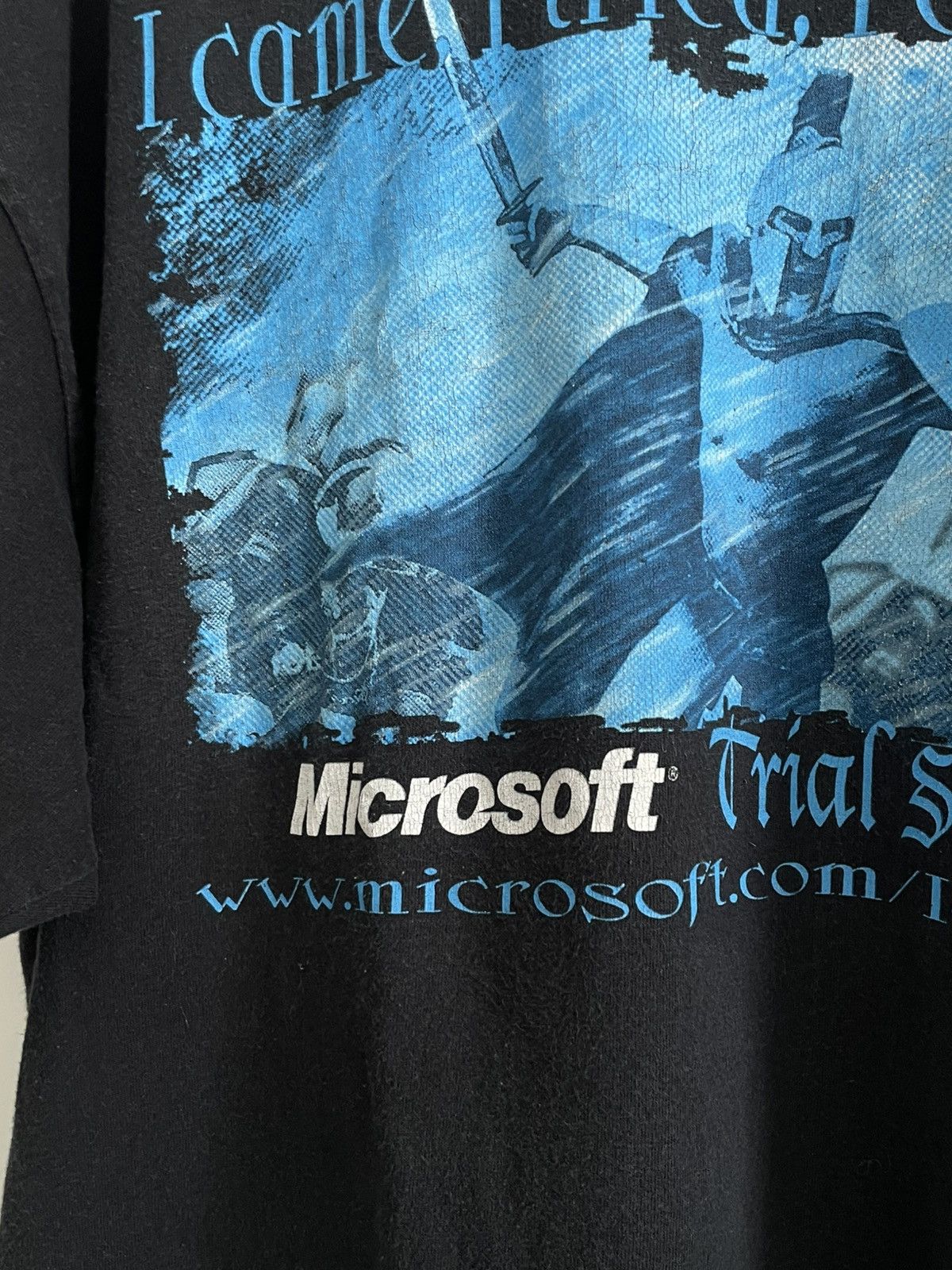 Microsoft Vintage 00’s Microsoft Promo T-Shirt 300 Spartans Movie Y2K Size US L / EU 52-54 / 3 - 3 Thumbnail