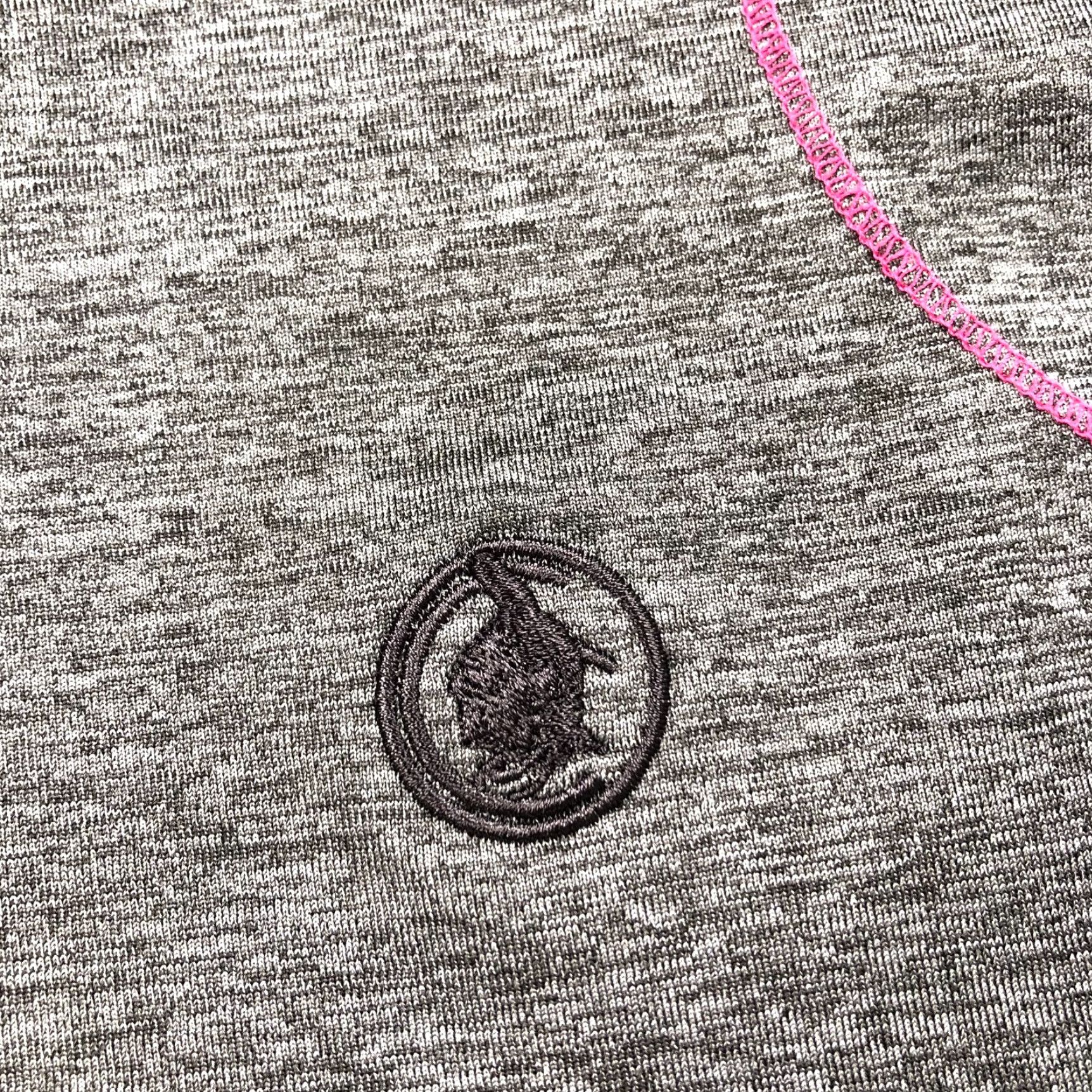 Footjoy FootJoy FJ Golf Women's 1/4 Zip Long Sleeve Mock Neck Pullover Gray Pink Shirt Size M / US 6-8 / IT 42-44 - 3 Thumbnail