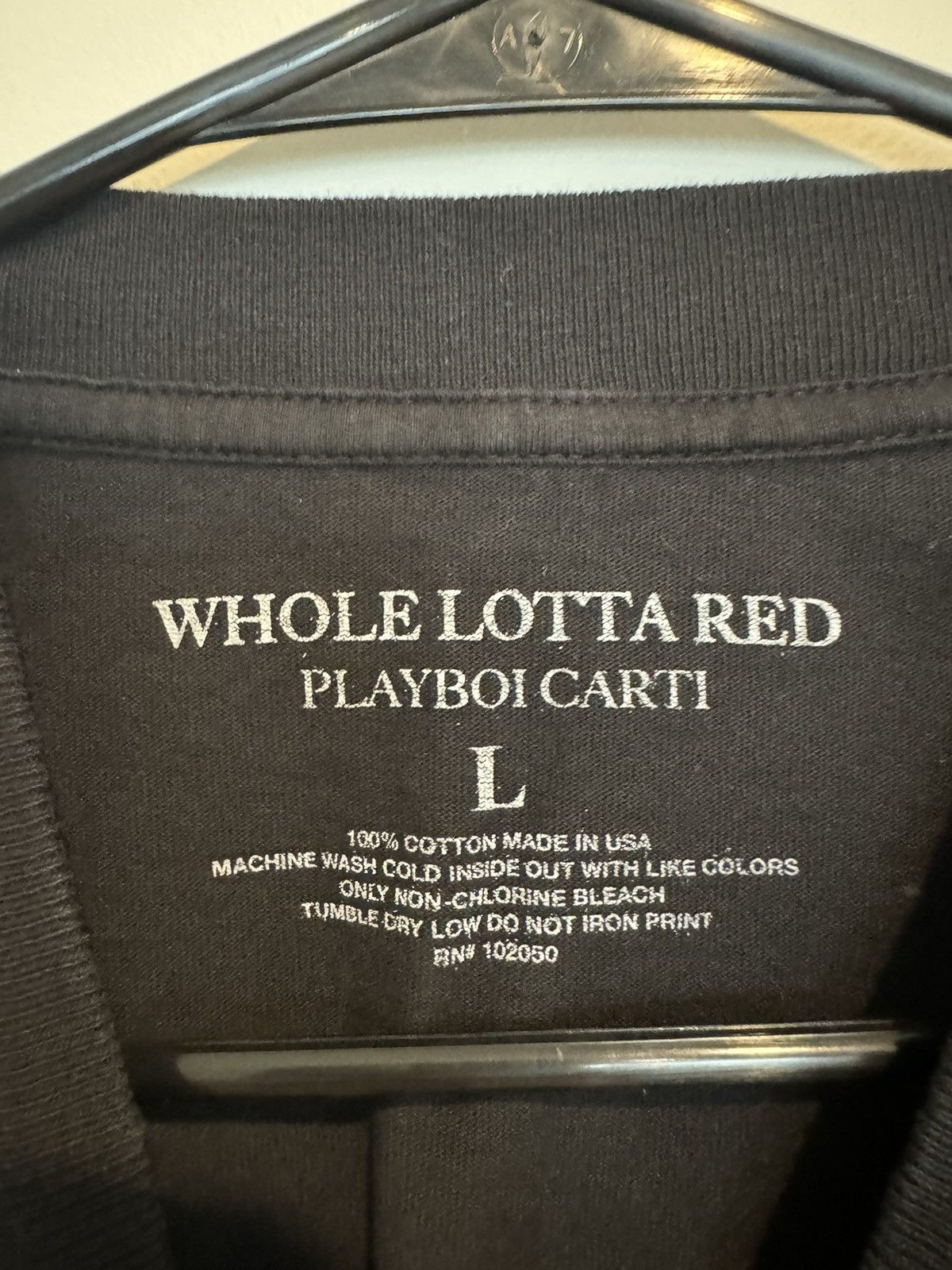 Playboi Carti Falling In Reverse Whole Lotta Red Merch Black Tee Size US L / EU 52-54 / 3 - 4 Thumbnail