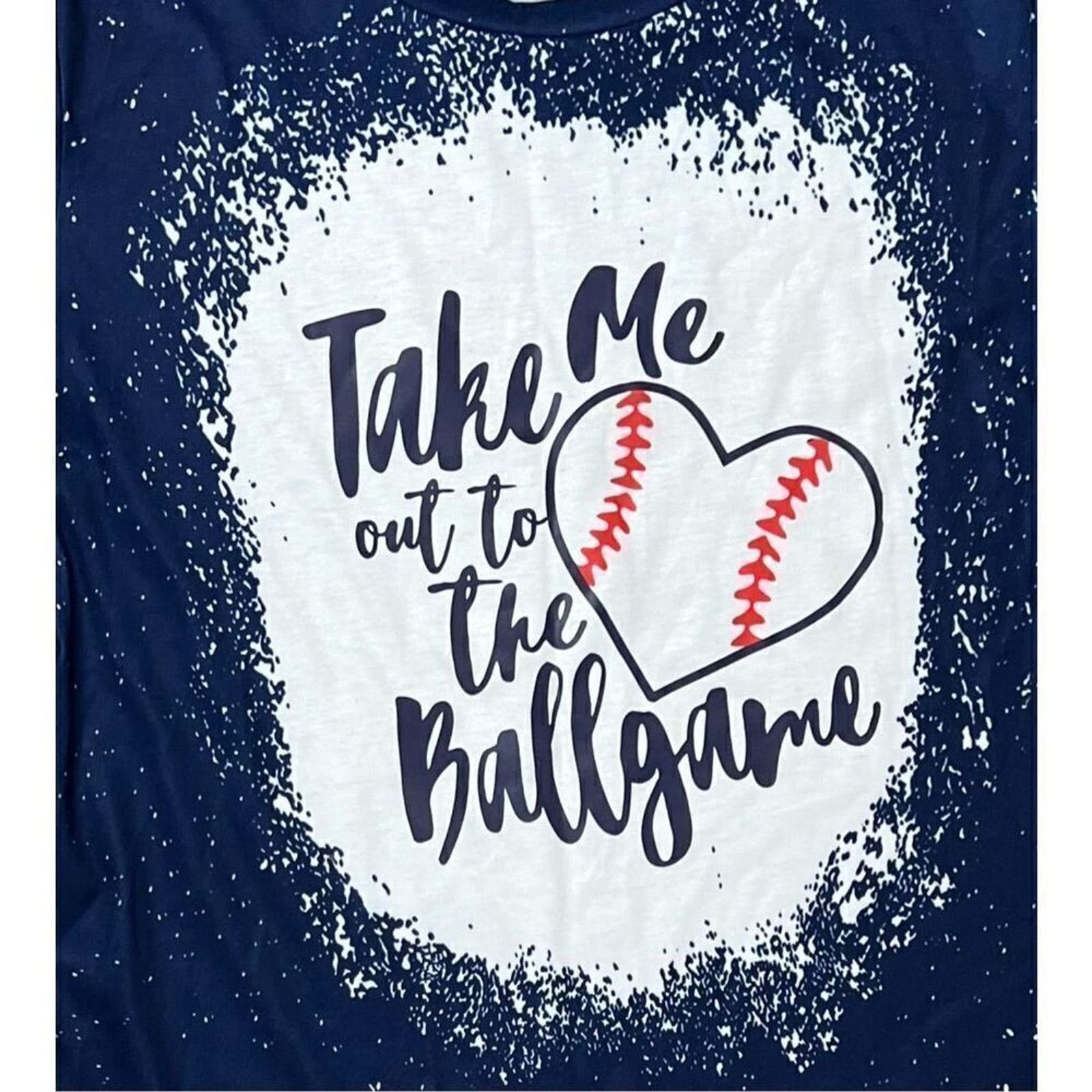 Other Blue Take Me Out to the Ballgame Graphic T-Shirt MEDIUM NWOT Size M / US 6-8 / IT 42-44 - 2 Thumbnail