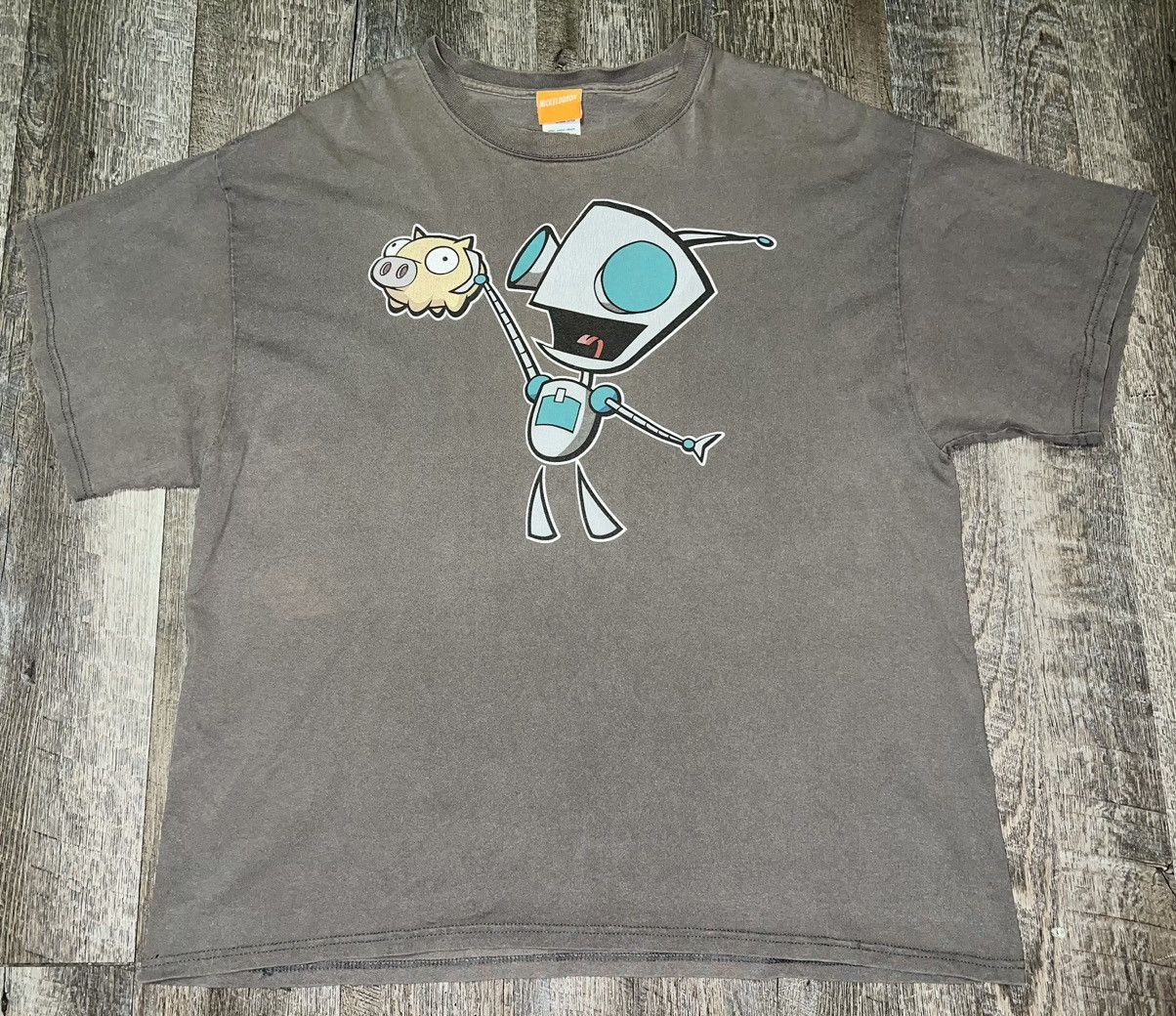 Nickelodeon × Vintage Vintage Invader Zim Cartoon Nickelodeon Promo Gir Shirt Size US XL / EU 56 / 4 - 1 Thumbnail
