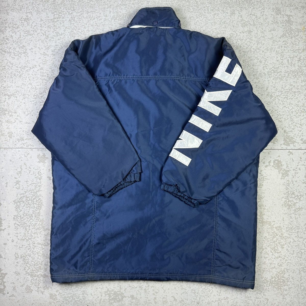 Nike Vintage 90s Nike Spell Out Quilt Lined Jacket Size US L / EU 52-54 / 3 - 12 Thumbnail