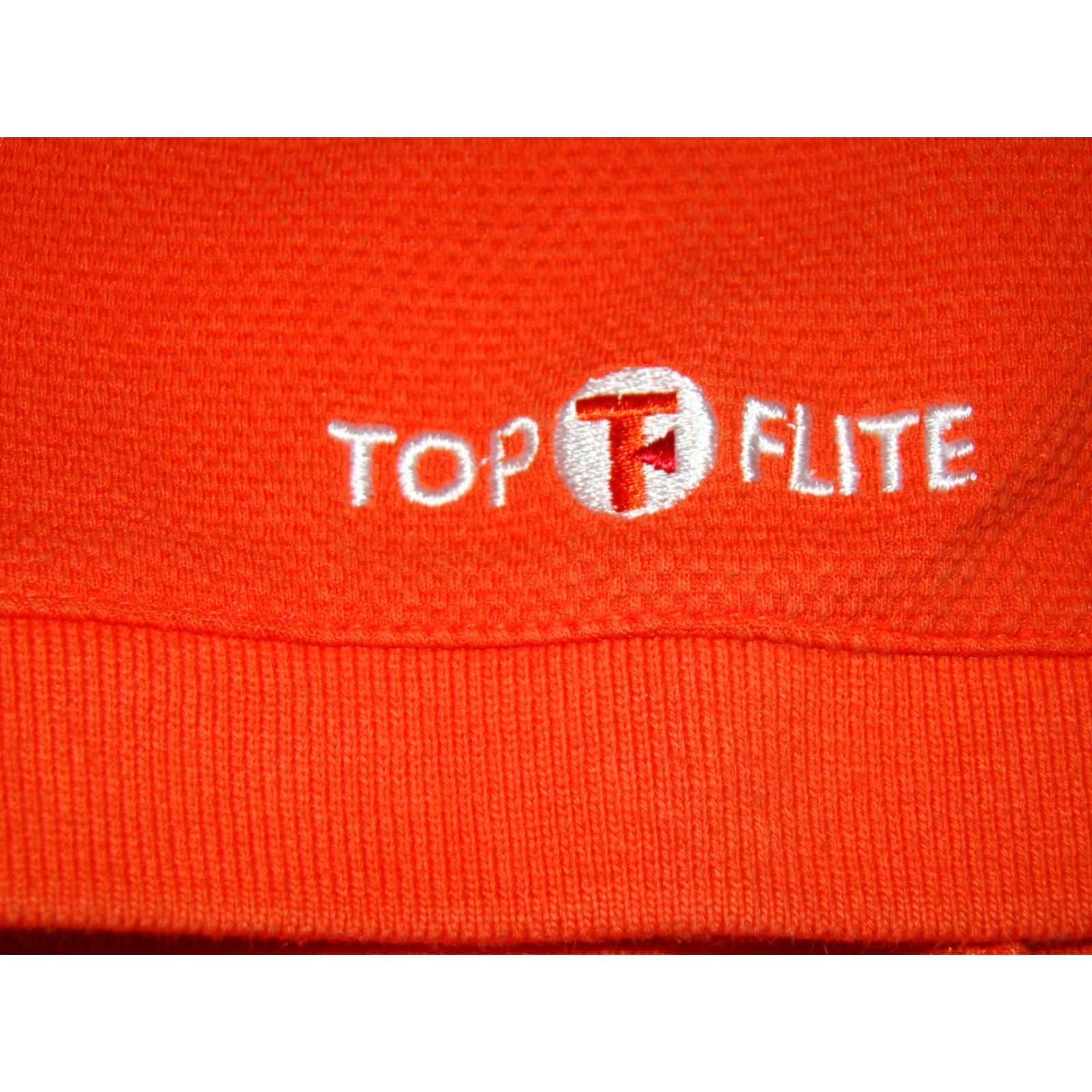 Vintage **Vintage Top Flite Mens Large Textured Orange Golf Polo Shirt** User: Vintage Top Flite Mens Large Textured Orange Golf Polo Shirt Size US L / EU 52-54 / 3 - 4 Thumbnail