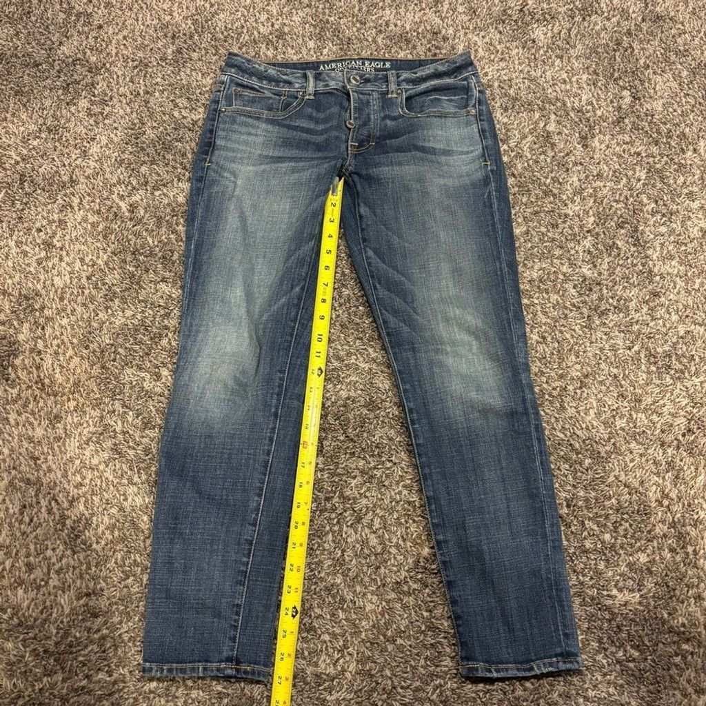 American Eagle Outfitters Women's American Eagle Boy Jean Blue Jeans Size 28" / US 6 / IT 42 - 3 Thumbnail