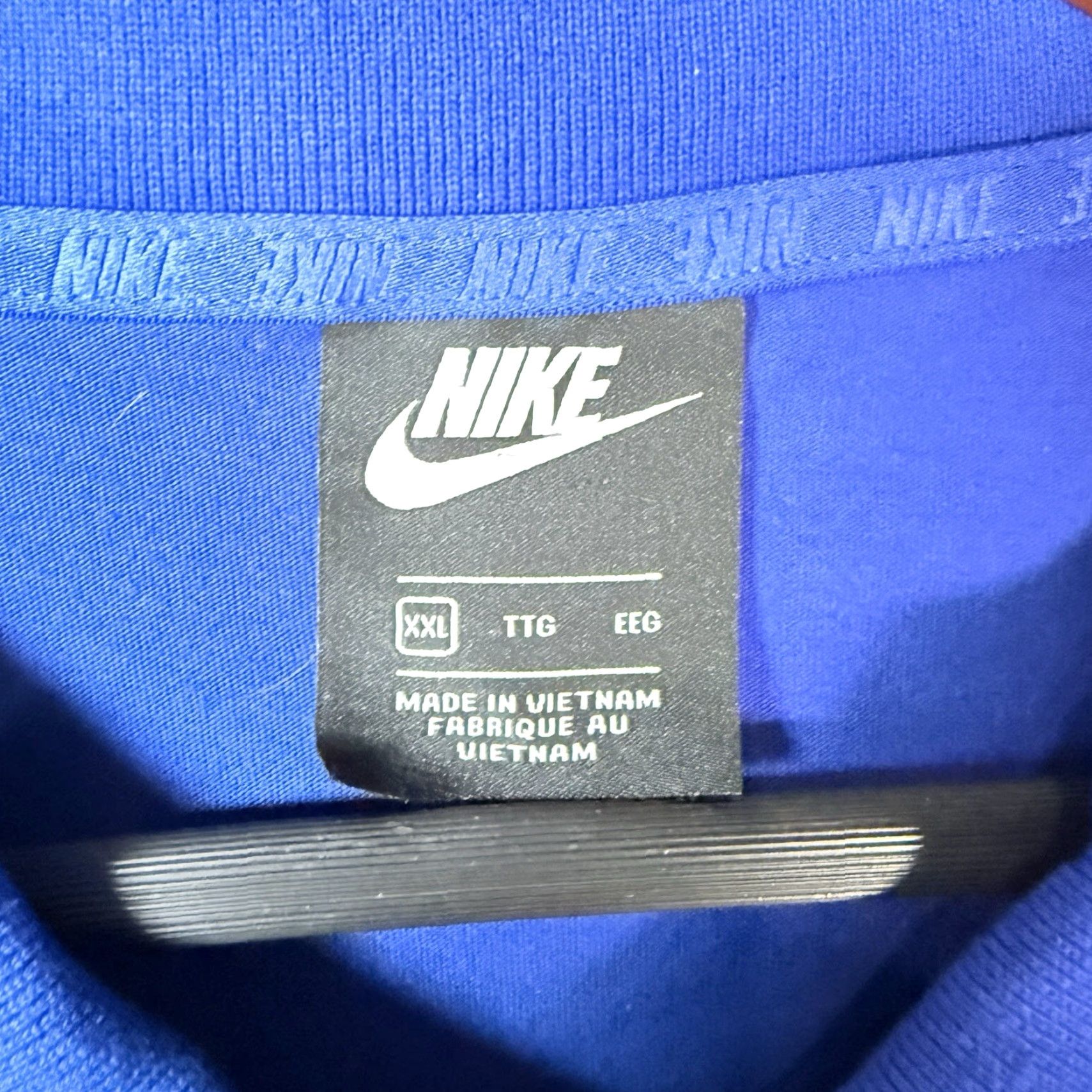 Nike Nike Polo Shirt Athletic 2XL Mens Blue 100% Cotton Shirt Size US XXL / EU 58 / 5 - 4 Thumbnail