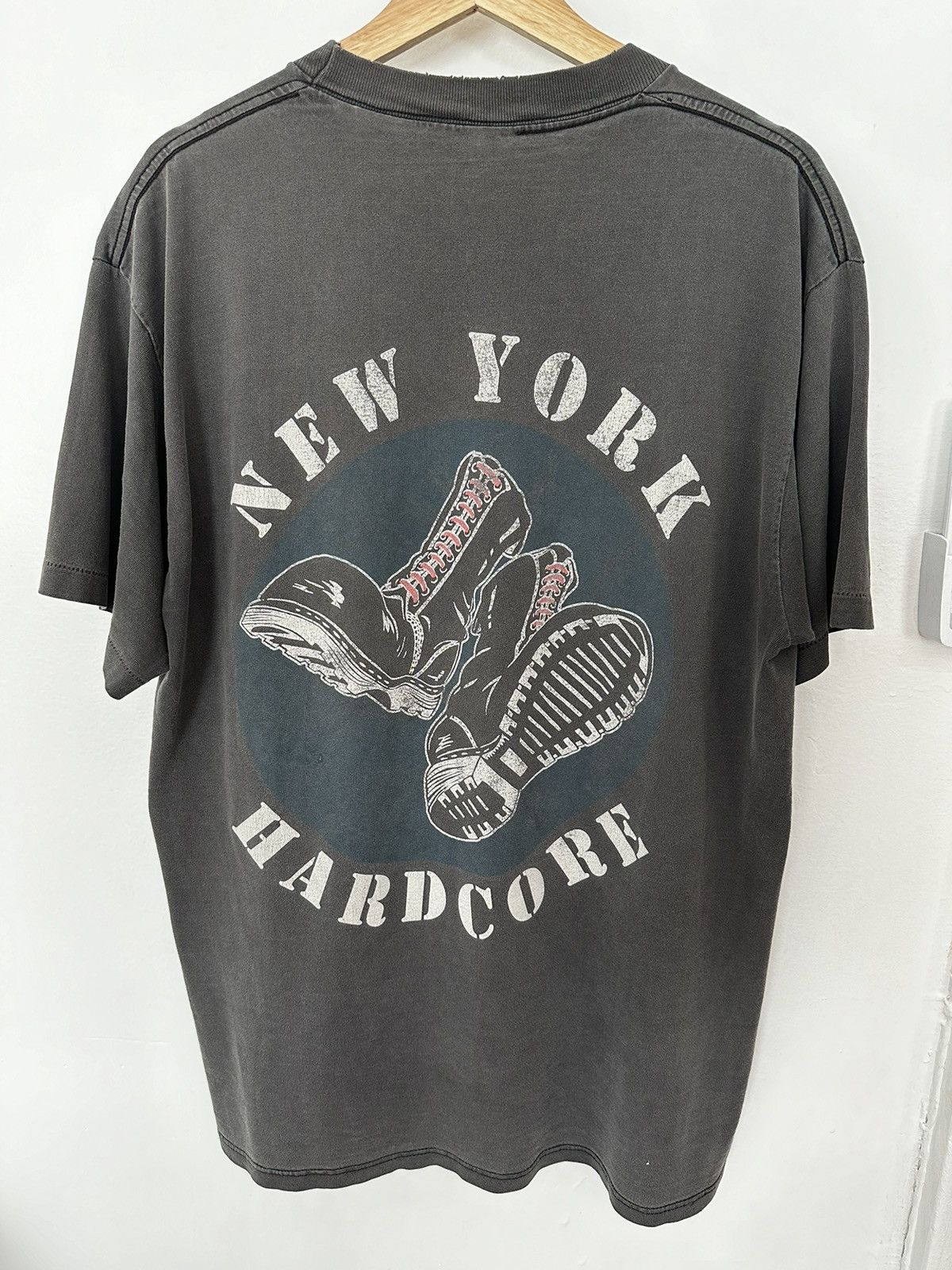 image of Vintage 90's Agnostic Front New York Hardcore in Black, Men's (Size XL)