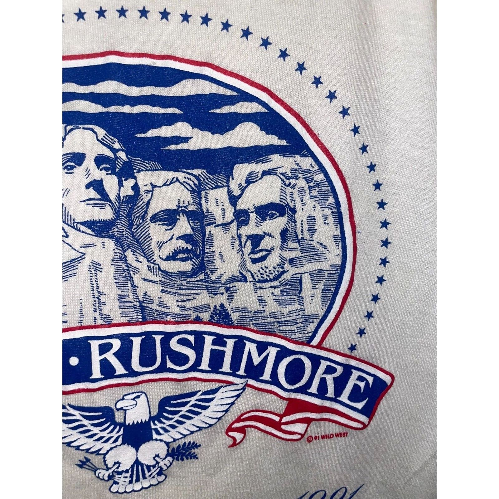 Jerzees × Vintage 1991 Vintage Mount Rushmore Golden Anniversary Graphic Shirt Size US L / EU 52-54 / 3 - 4 Thumbnail