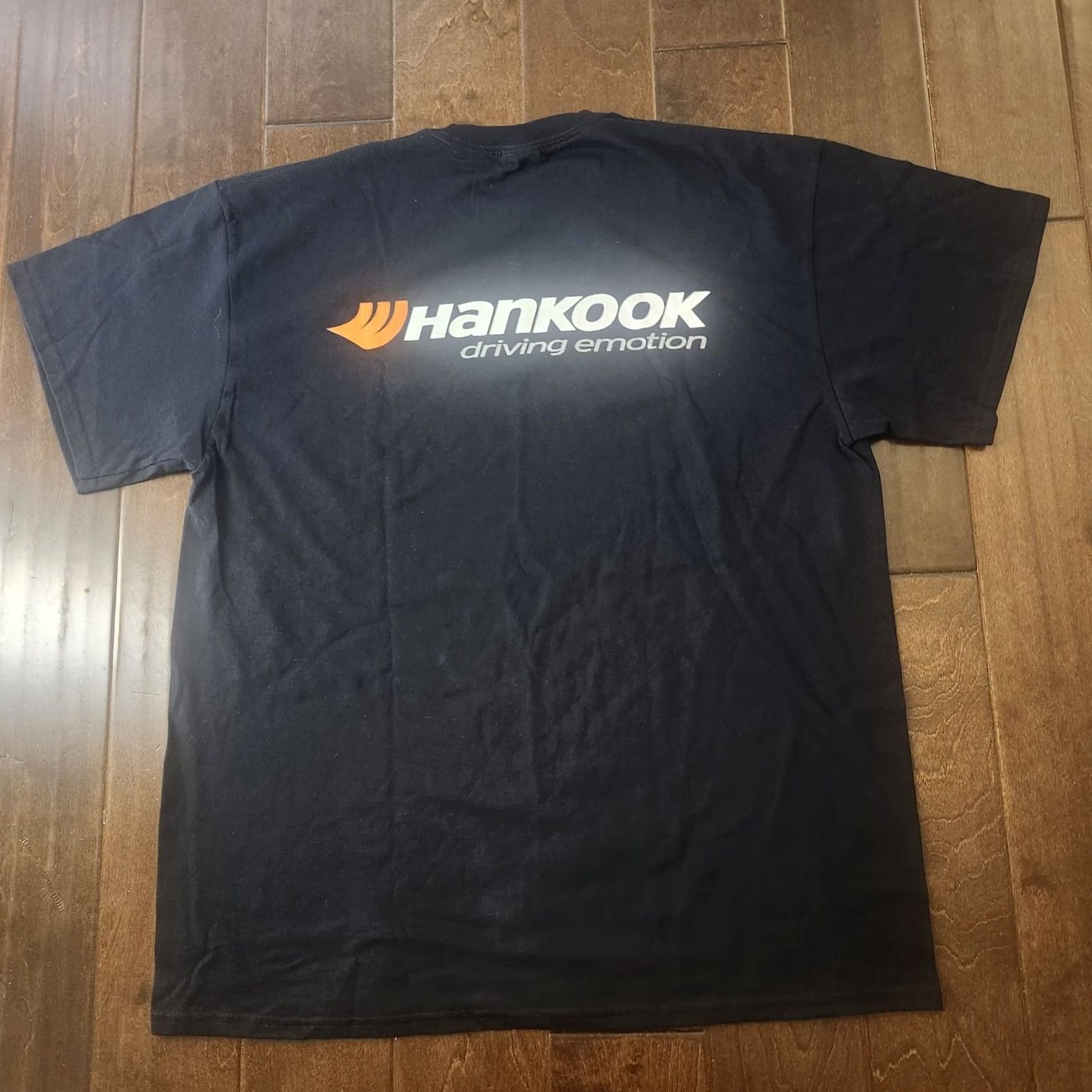 Port & Company Hankook Tire T Shirt Mens XL Black Logo Graphic Short Sleeve Tee Size US XL / EU 56 / 4 - 2 Thumbnail