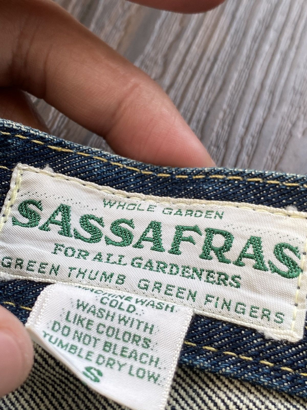 Sassafras SASSAFARAS FALL LEAF SPARAY GARDENERS DENIM 13.05oz Size US 30 / EU 46 - 2 Thumbnail