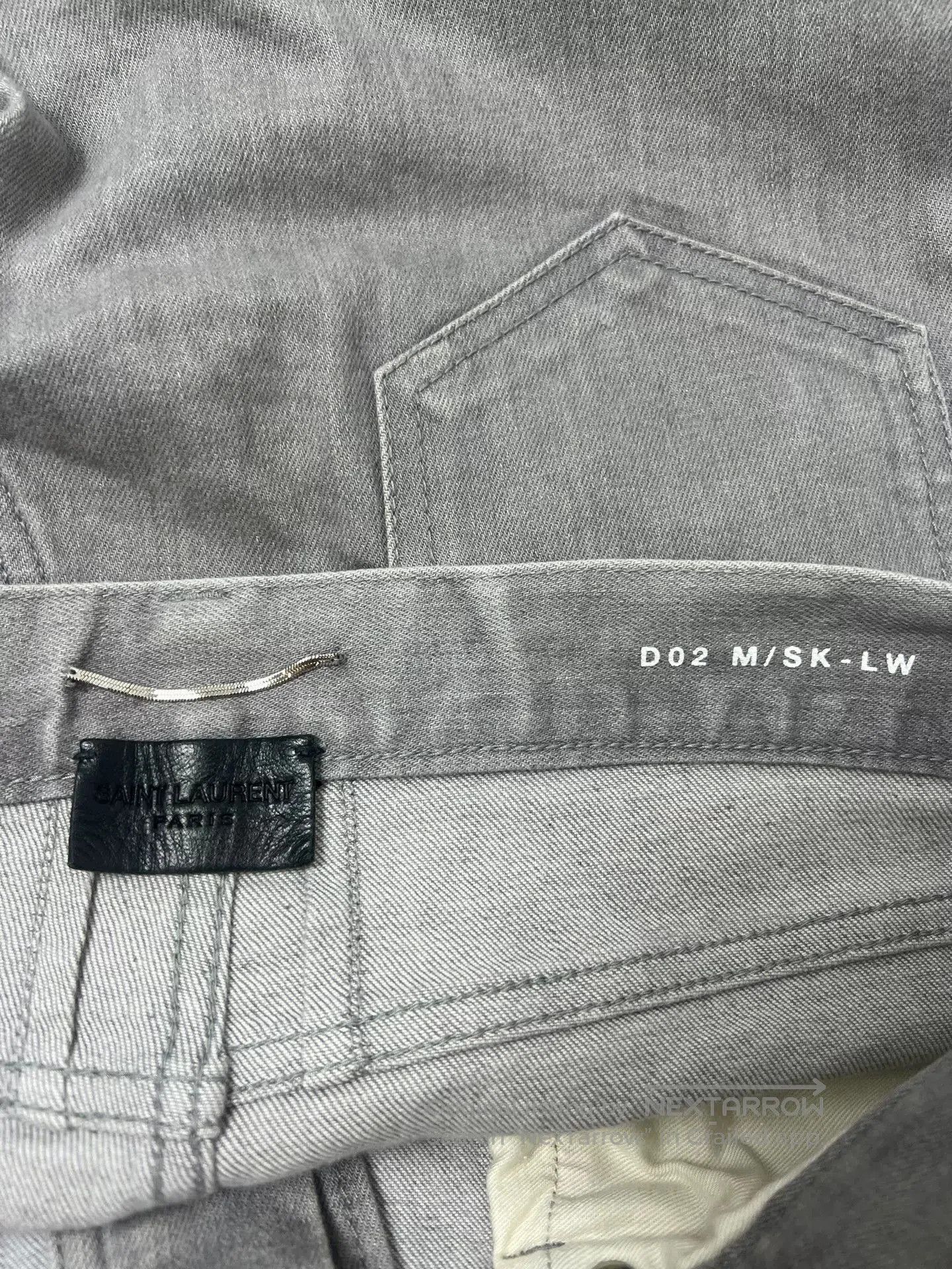 Saint Laurent Paris Saint Laurent Light Gray Denim Pants. Size US 32 / EU 48 - 5 Thumbnail