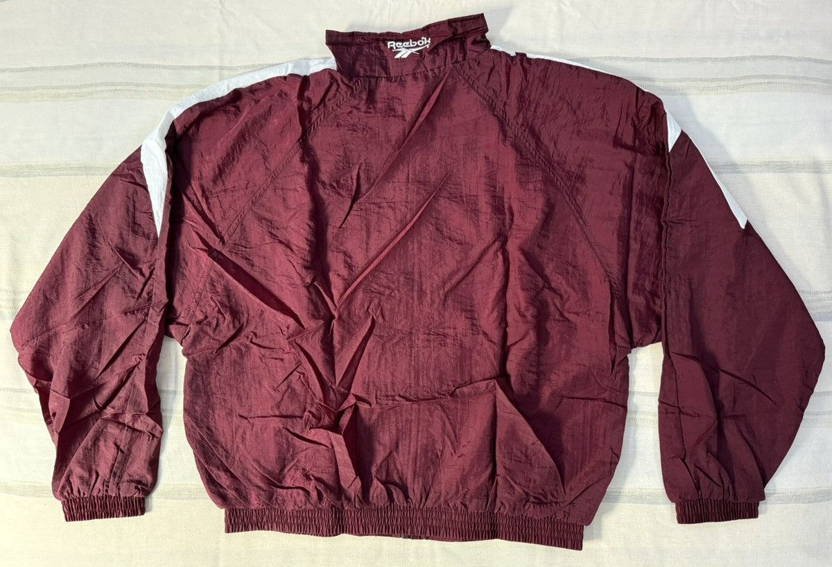 Reebok Vintage 1990s Reebok Warmup Full Tracksuit Maroon Size L Size US L / EU 52-54 / 3 - 5 Thumbnail