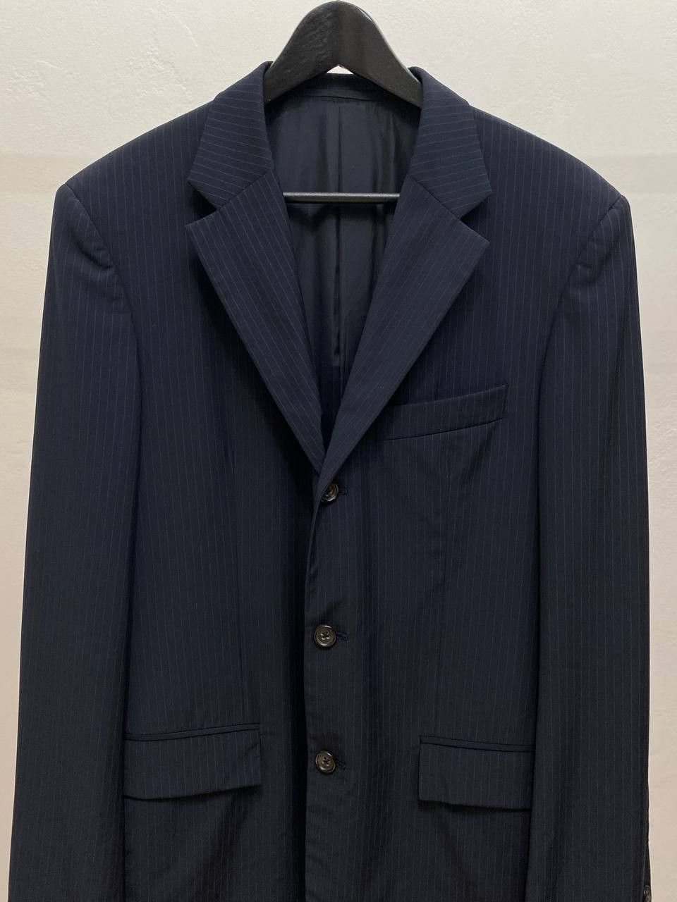 Jil Sander Raf Simons x Jil Sander Classic Wool Striped Suit Blazer Size 50R - 3 Thumbnail