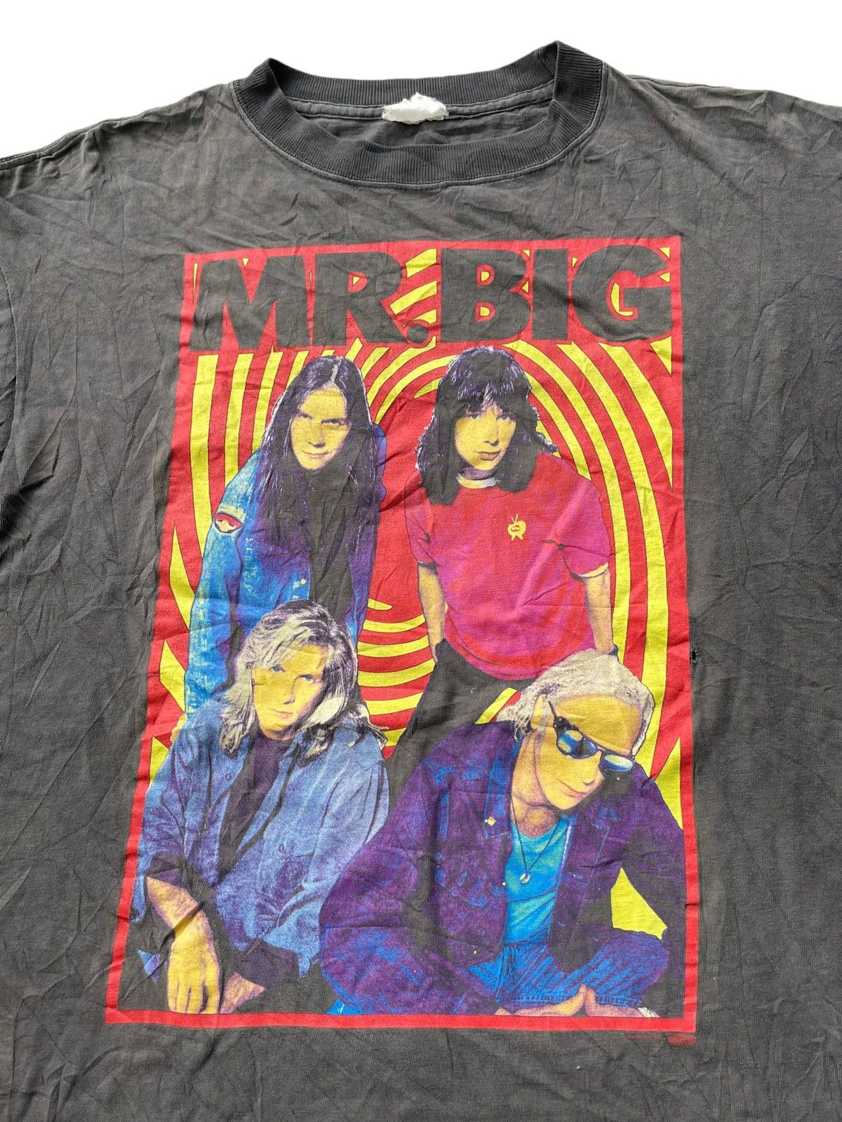 Vintage VTG 1996 Mr Big Japan Tour Faded Distresed Size US L / EU 52-54 / 3 - 3 Thumbnail