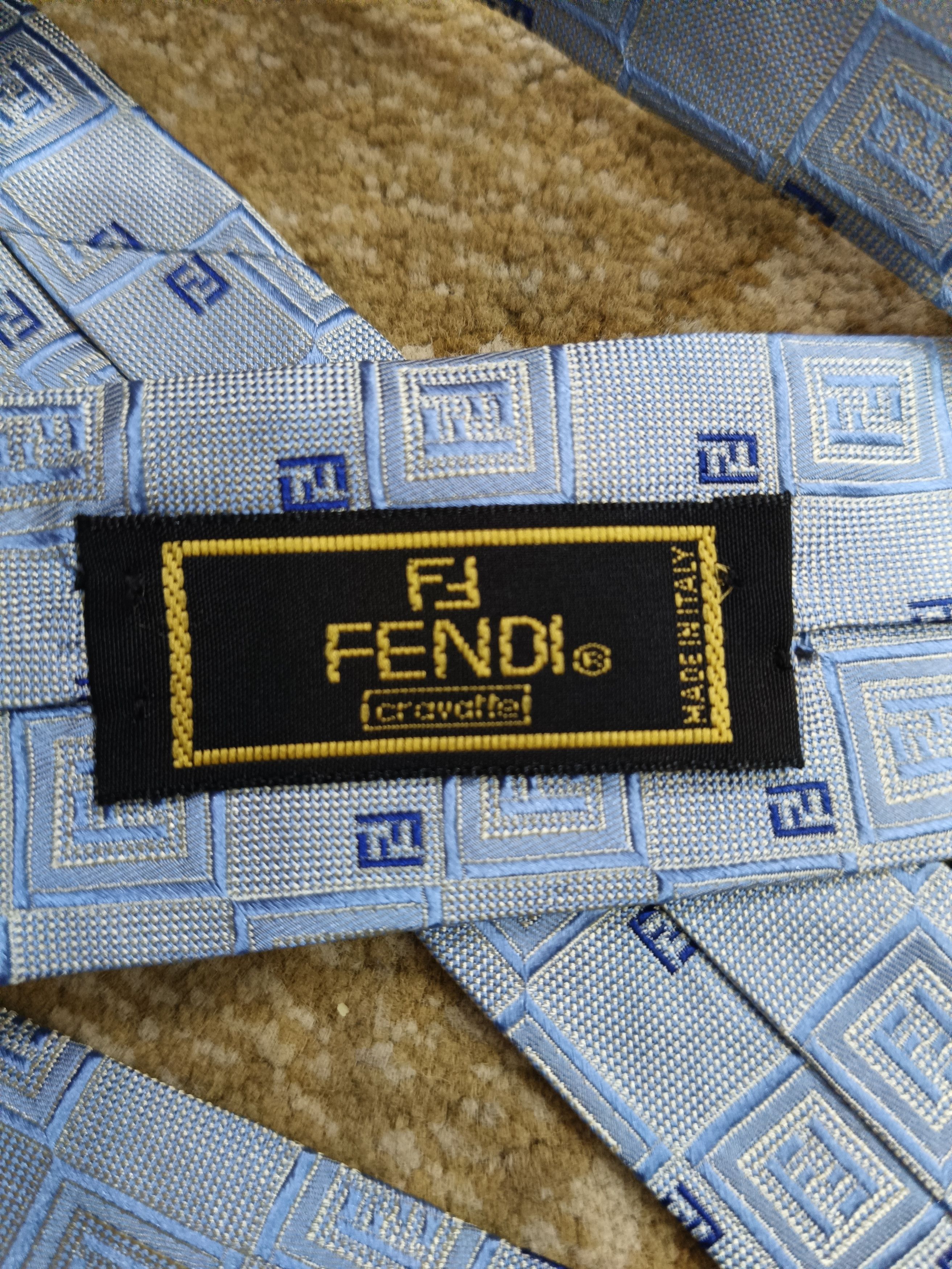 Fendi Fendi Monogram Tie Size ONE SIZE - 4 Thumbnail