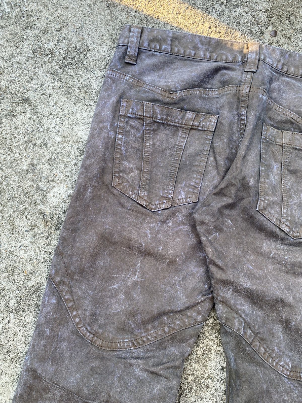 Japanese Brand Semantics Design Japan Faded Waxed Flare Pant Size US 31 - 14 Thumbnail