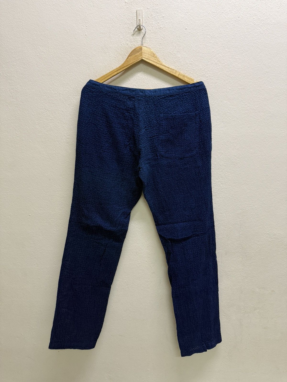 Blue Blue Japan Vintage Blue Blue Japan Indigo Textured Pants Size US 34 / EU 50 - 23 Thumbnail