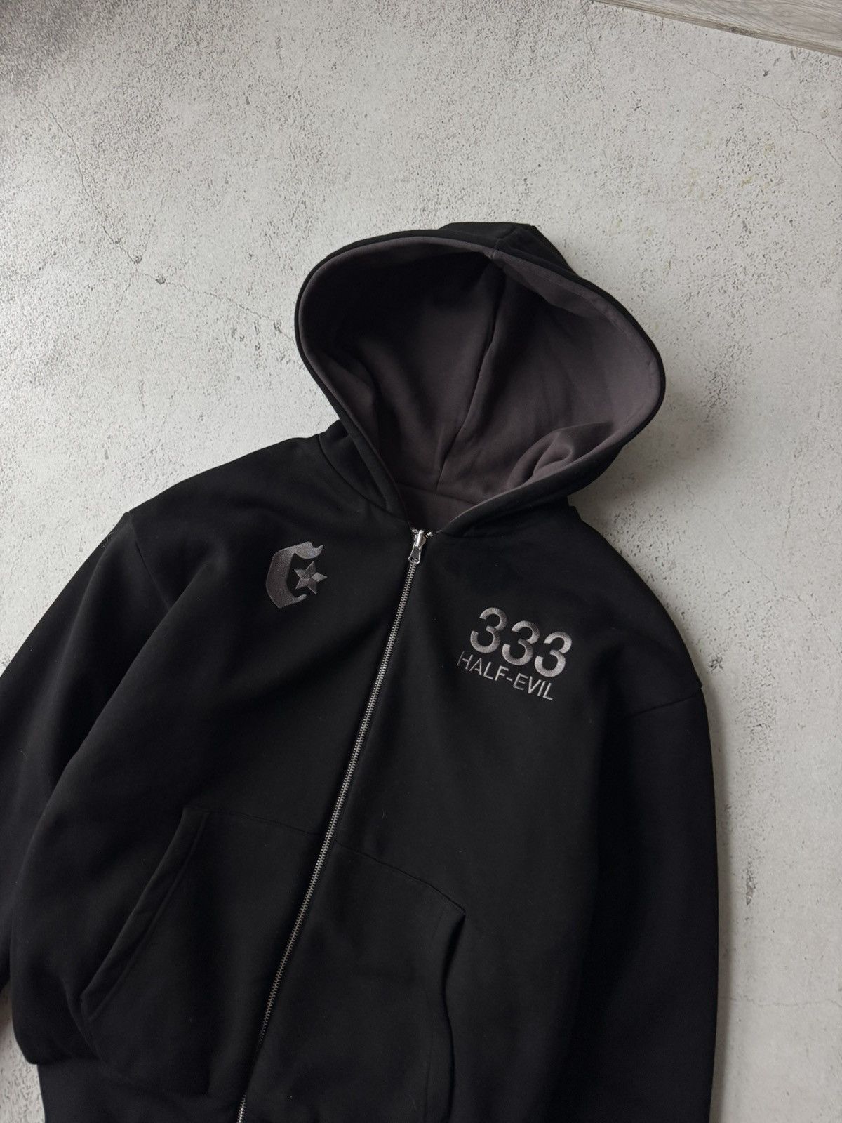 Crash Vancouver × Half Evil Half Evil 333 Crash Vancouver Double Reversible Zip Hoodie Size US S / EU 44-46 / 1 - 4 Thumbnail