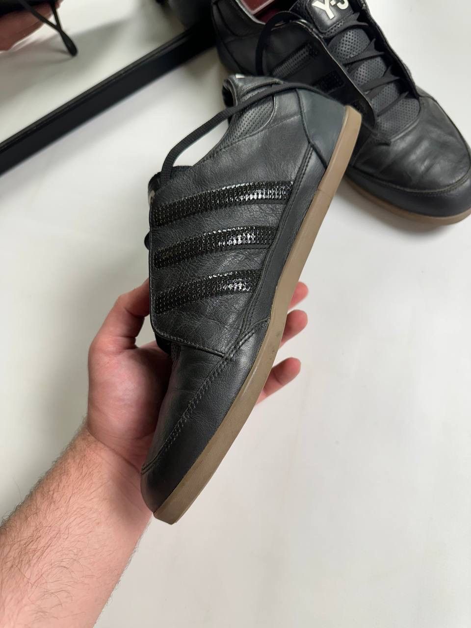 Adidas × Y-3 Vintage 00s Yohji Yamamoto Y-3 Leather Adidas Shoes🔥 Size US 10.5 / EU 43-44 - 5 Thumbnail