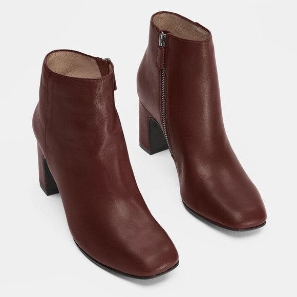 Eileen Fisher Eileen Fisher Tokyo Nappa Leather Bootie Size US 8.5 / IT 38.5 - 1 Thumbnail