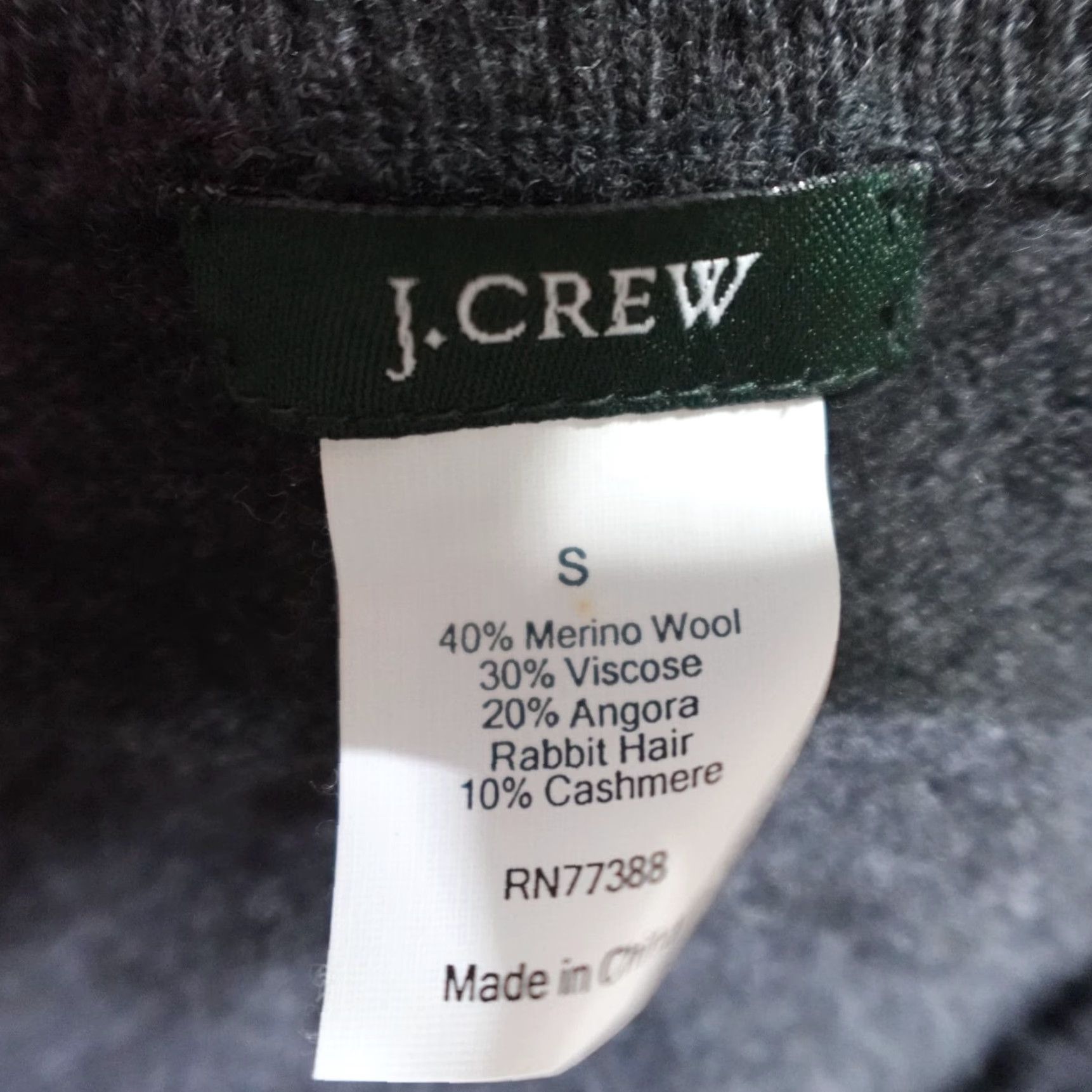 J.Crew J.Crew Womens Sweater Cardigan Gray Button-Up Textured Merino Blend S-Size Women Size S / US 4 / IT 40 - 3 Thumbnail