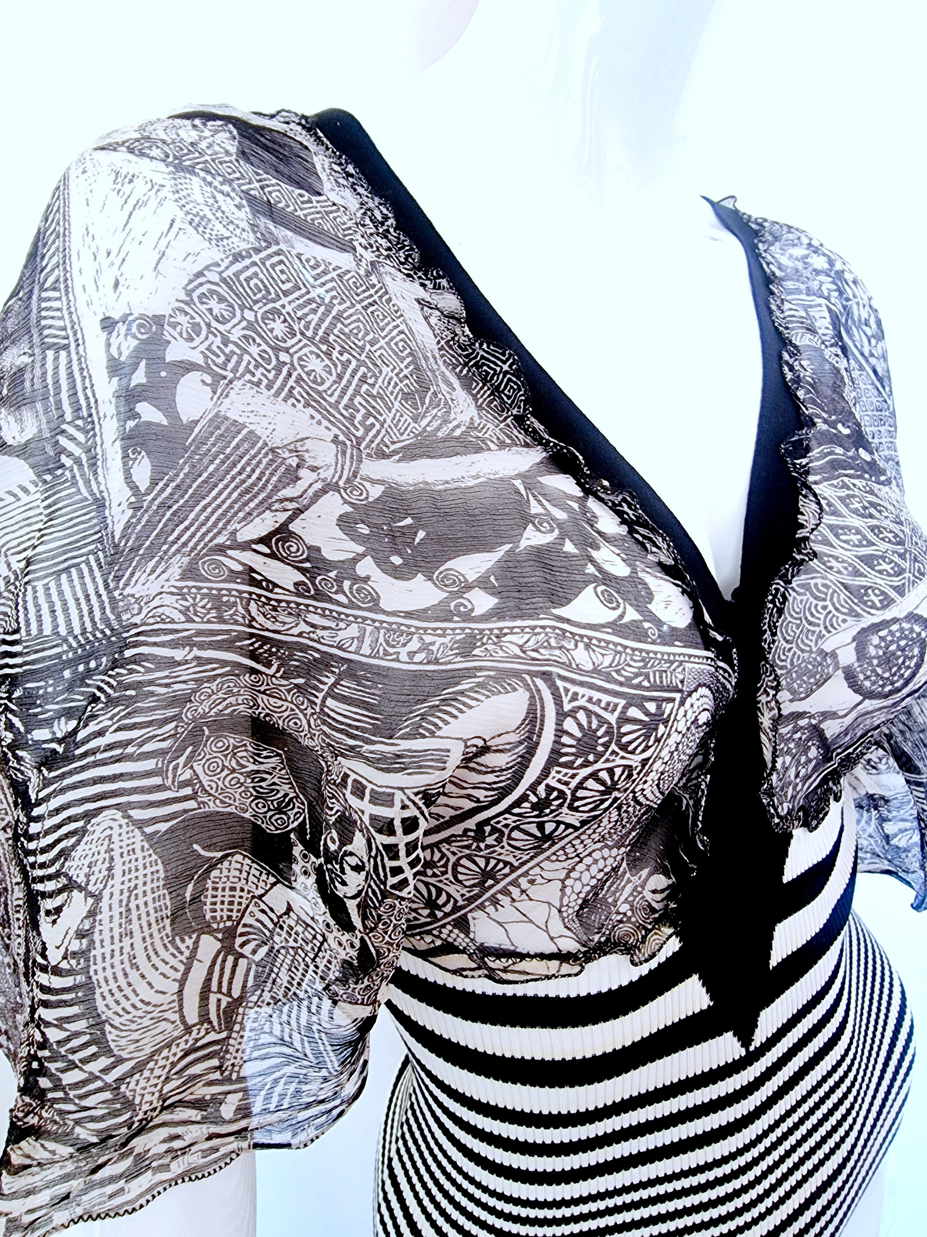 Jean Paul Gaultier Jean Paul Gaultier Erotic Silk Sailor Sex Butterfly Tee Top Size M / US 6-8 / IT 42-44 - 7 Thumbnail