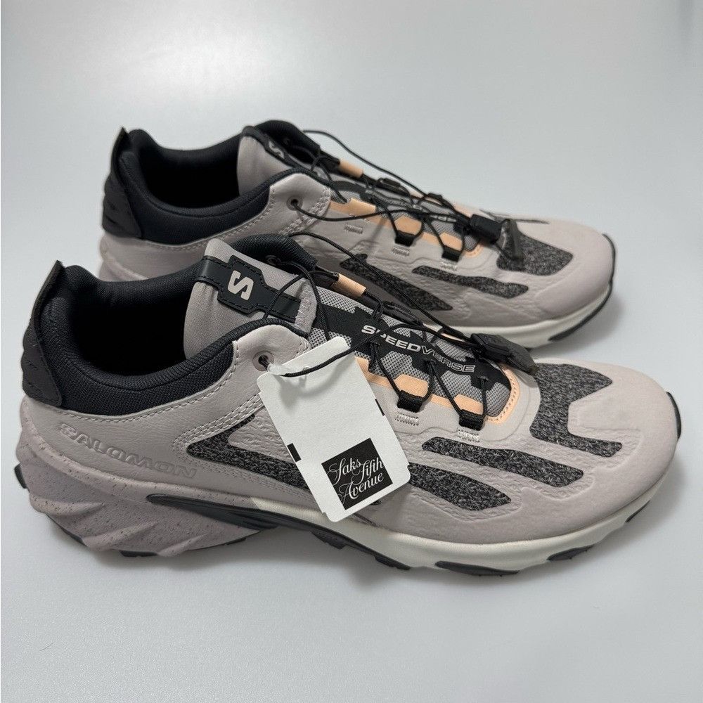 Salomon Salomon Speedverse PRG Ashes of Roses Gray Black Sneaker Sho Size US 11 / EU 44 - 3 Thumbnail