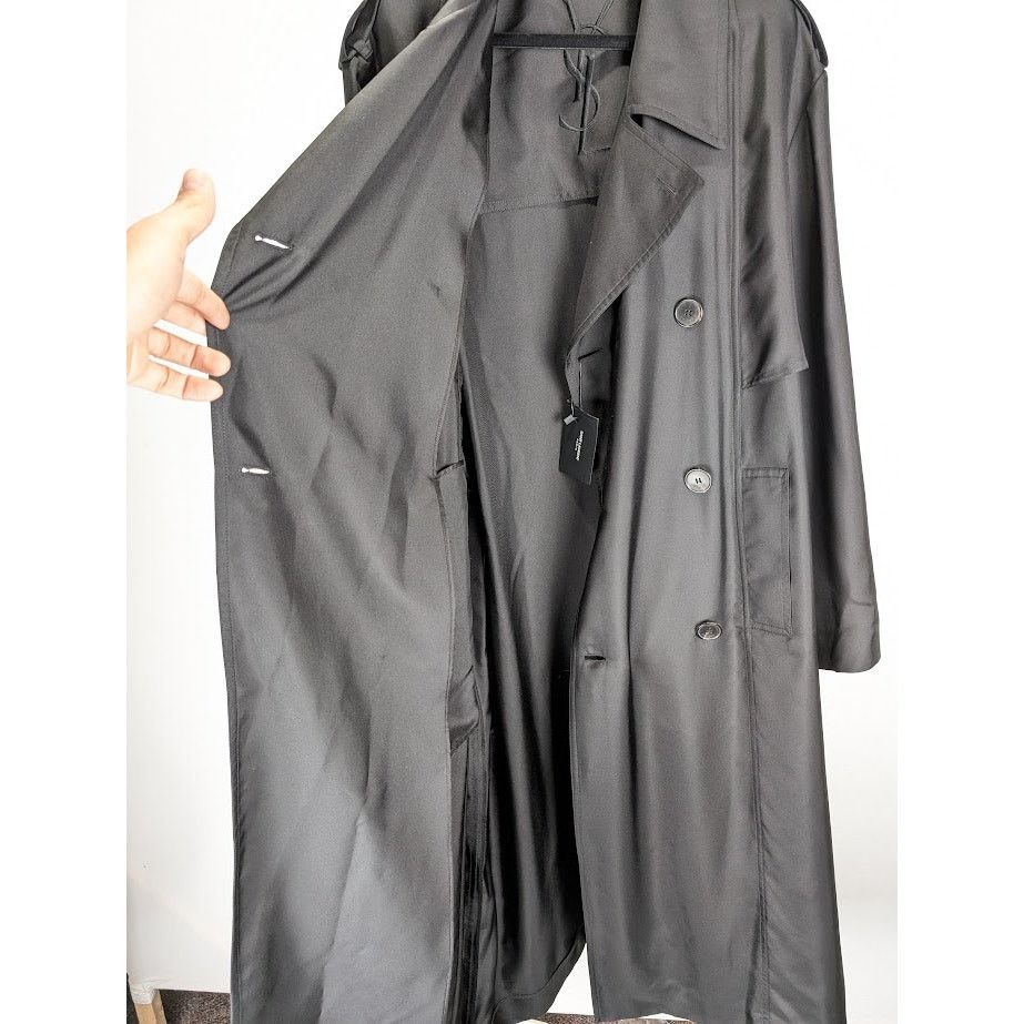 Saint Laurent Paris o1rshd1 Long Coat in Black Size US M / EU 48-50 / 2 - 8 Thumbnail
