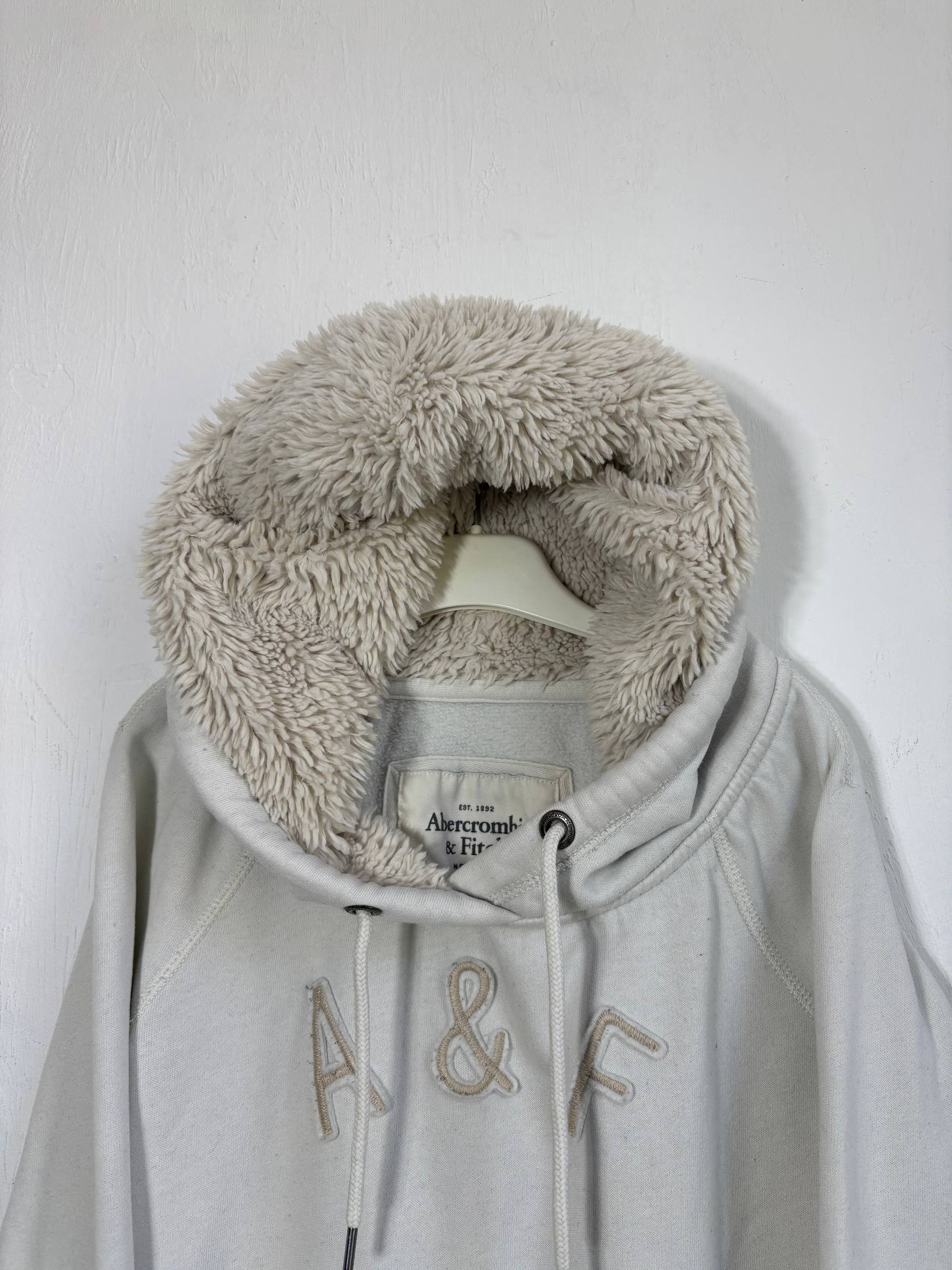 Abercrombie & Fitch Y2K Abercrombie FUR Fleece Vintage Distressed Hoodie Bomber Size US XS / EU 42 / 0 - 3 Thumbnail