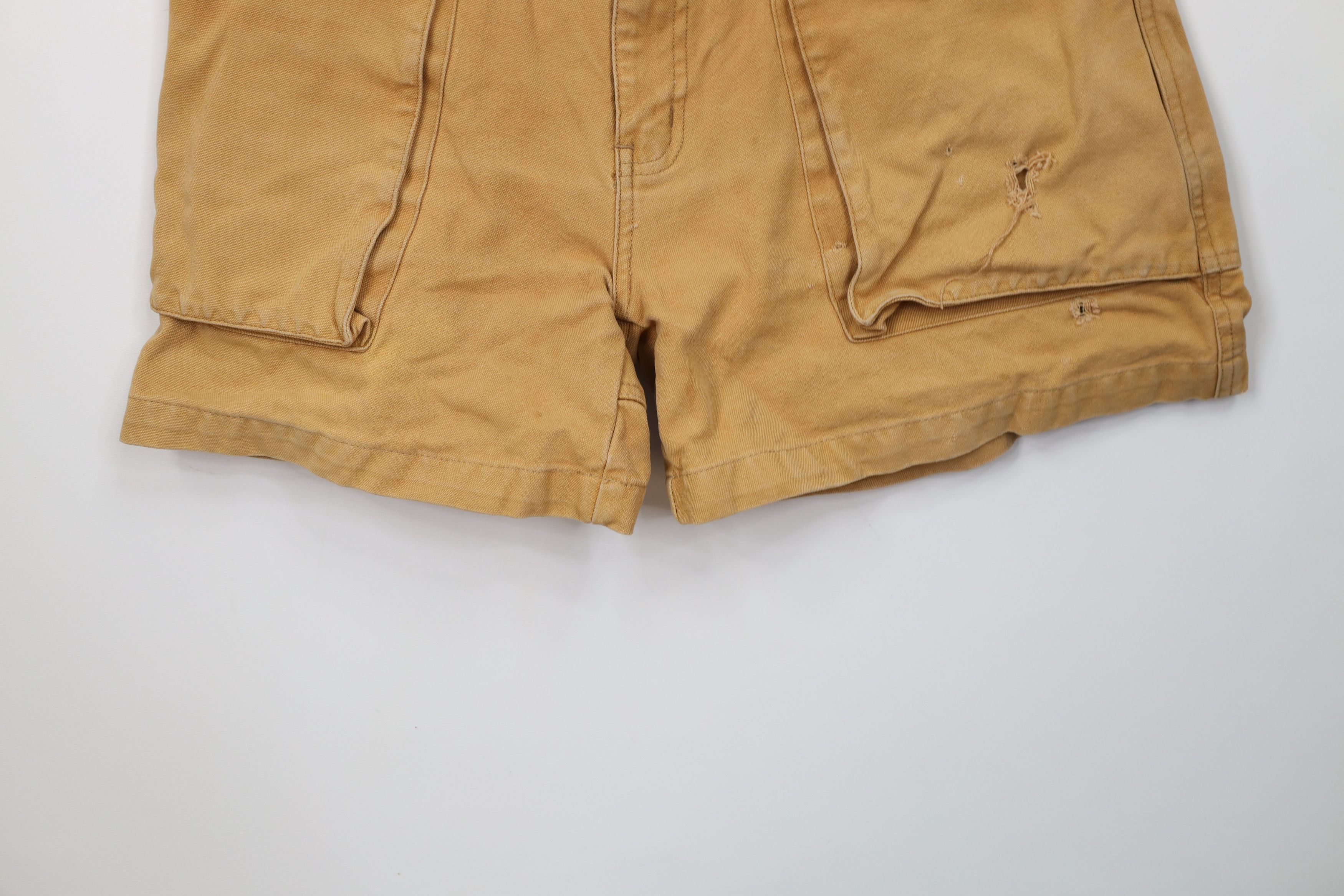 Vintage Vintage 90s Streetwear Big Pocket Above Knee Canvas Shorts Size US 32 / EU 48 - 4 Thumbnail