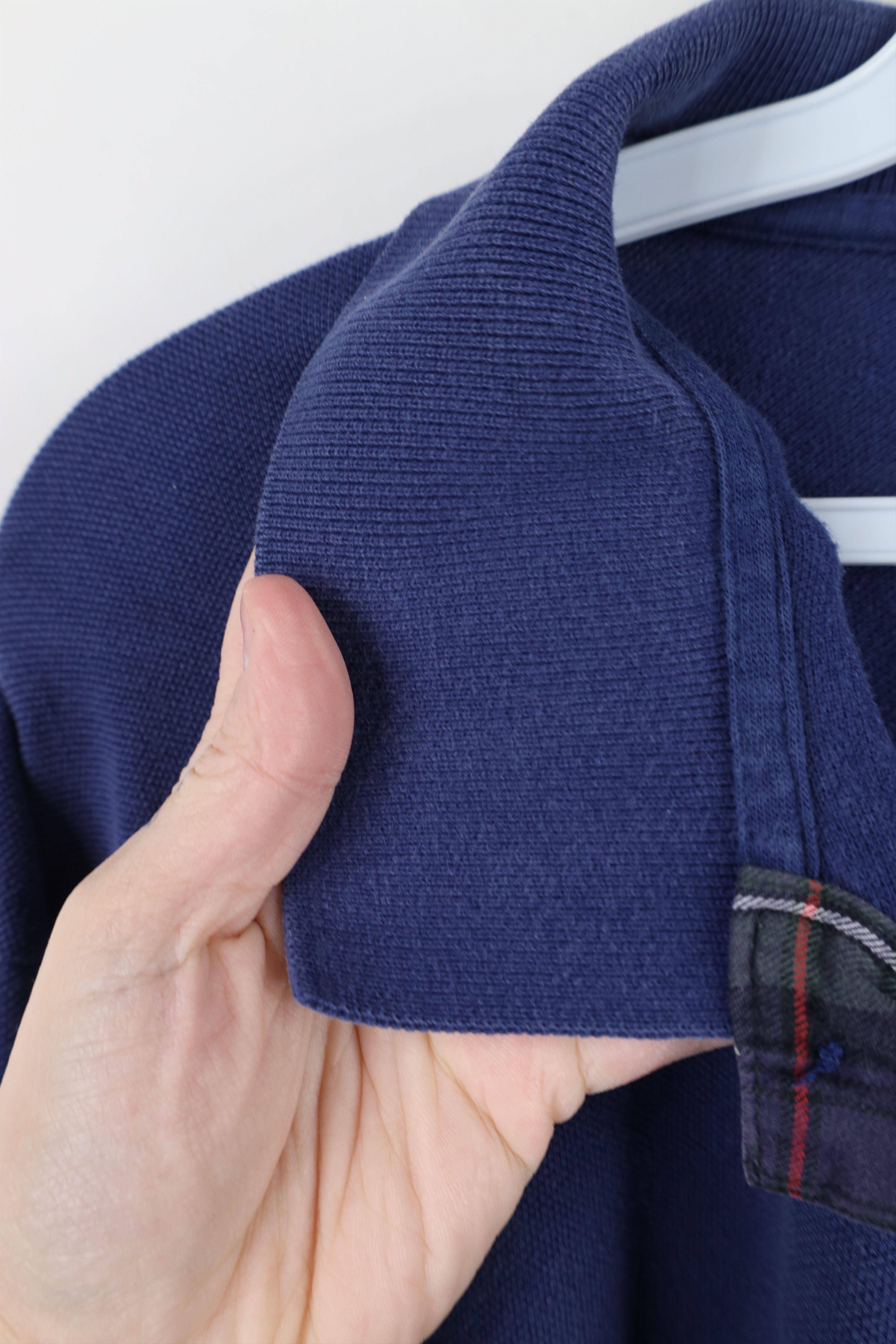 Ralph Lauren × Vintage Vintage 90s Ralph Lauren Cotton Knit Long Sleve Rugby Polo Size US XXL / EU 58 / 5 - 8 Thumbnail