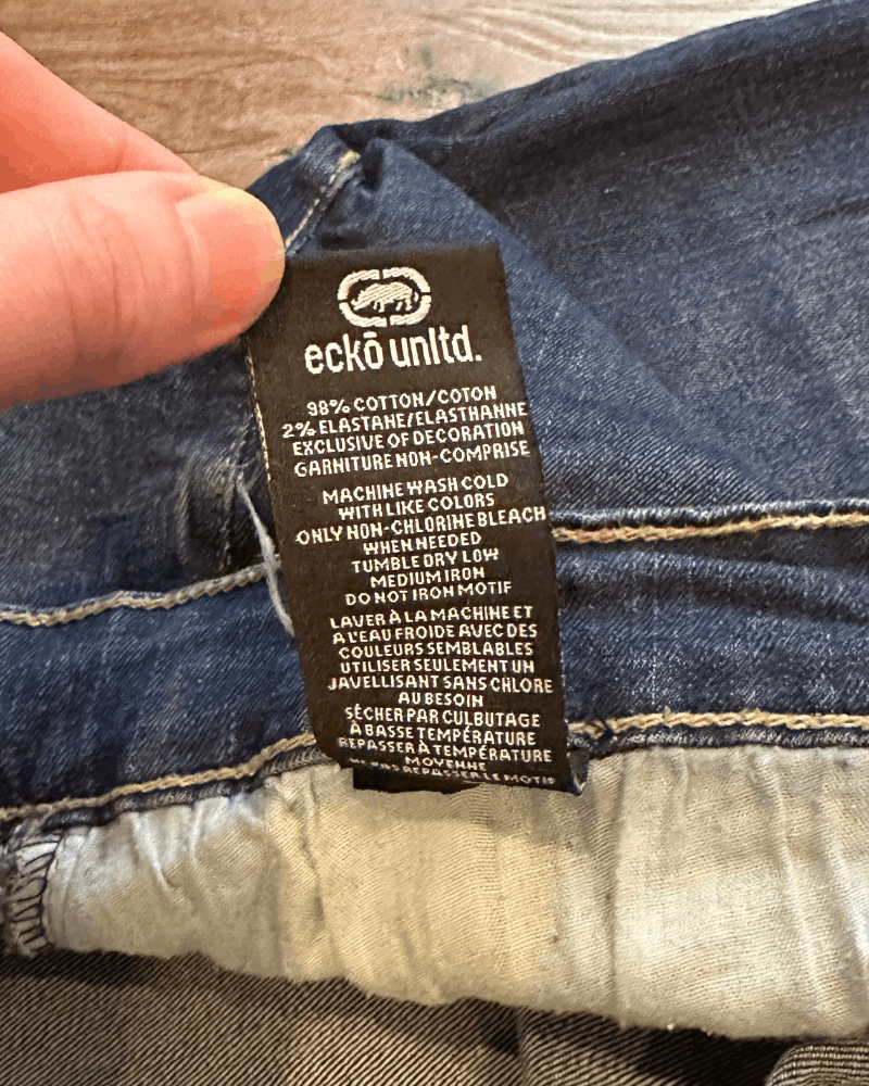 Ecko Unltd. × Vintage Vintage Y2K Ecko Unltd. Rhino Athletic Jeans - Size 42x31 Size US 42 / EU 58 - 8 Thumbnail