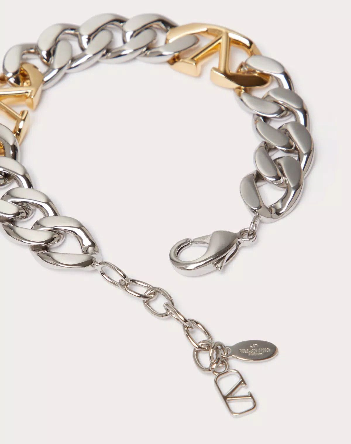 Valentino oc11z0625 Size:OS/Vlogo Chain Metal Bracelet i Silver/Gold Size ONE SIZE - 3 Thumbnail