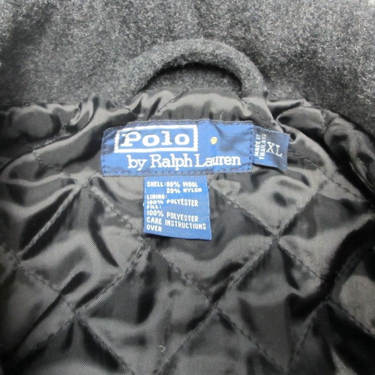 Polo Ralph Lauren Polo Ralph Lauren Car Coat Mens XL Gray Wool Blend Quilted Lined Button Front Size US XL / EU 56 / 4 - 3 Thumbnail