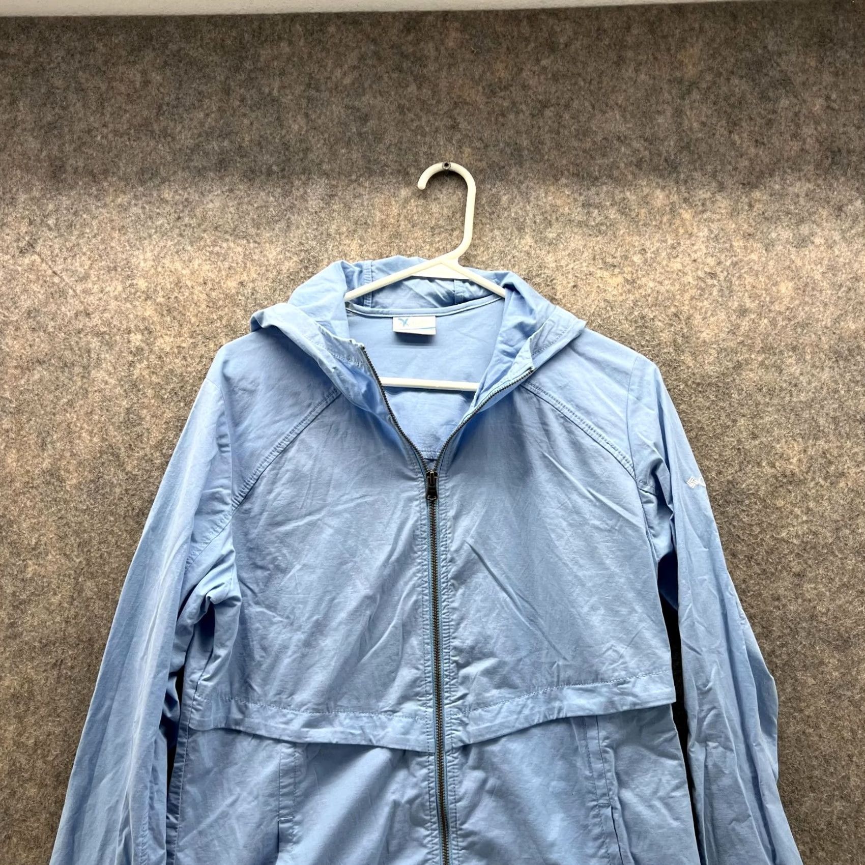 Vintage Columbia Jacket Men Medium Adult Blue Full Zip Hoodie Cotton Nylon Windbreaker Jacket Hoodie Size US M / EU 48-50 / 2 - 2 Thumbnail