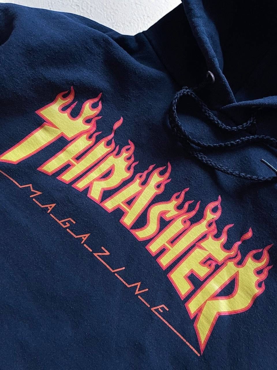 Thrasher × Vintage THRASHER FLAME VINTAGE HOODIE SKATEBOARDING STREETWEAR Y2k Size US S / EU 44-46 / 1 - 3 Thumbnail