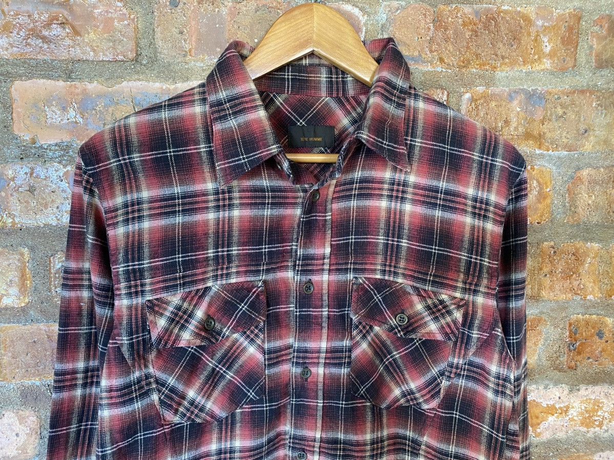 Japanese Brand × Kiminori Morishita × Tete Homme 🔥kiminori era Shadow Flannel Size US M / EU 48-50 / 2 - 3 Thumbnail