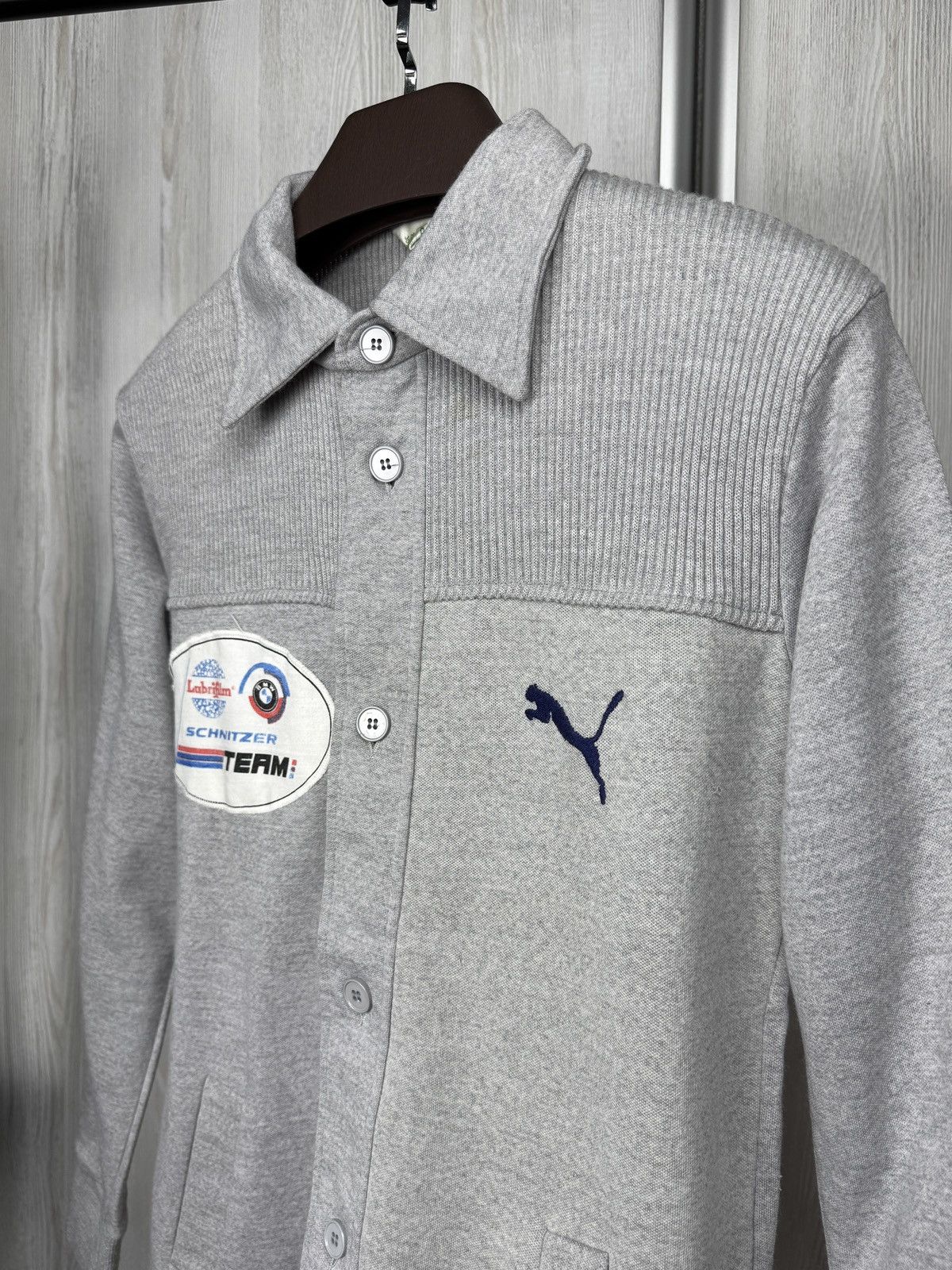 Puma Puma vintage 60s 70s Menotti BMW Schnitzer Team Cardigan 5 Size US S / EU 44-46 / 1 - 6 Thumbnail