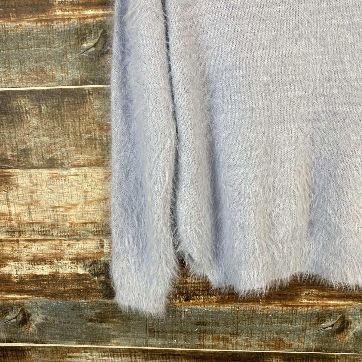 Homespun Knitwear DL Khalita Blue shaggy fur Mohair Knitwear #C1077 Size M / US 6-8 / IT 42-44 - 15 Thumbnail