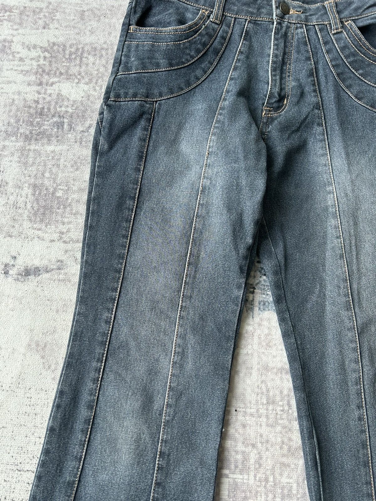 14th Addiction Flared Punk Rock Design Jeans Size US 30 / EU 46 - 8 Thumbnail