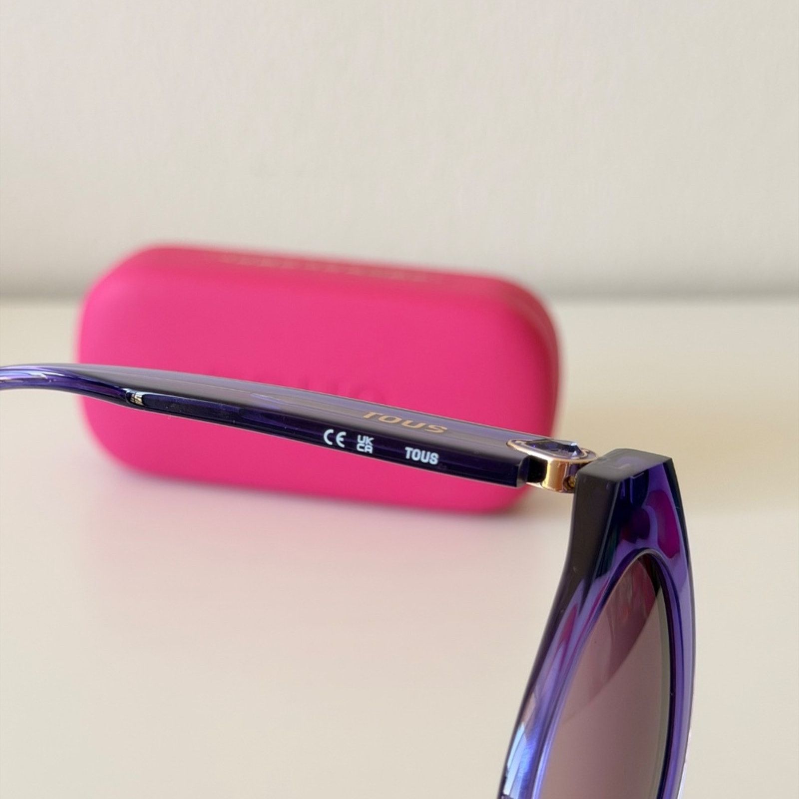 TOUS New, Tous Purple Sunglasses, STOB84S 08LA, Authentic Size ONE SIZE - 7 Thumbnail