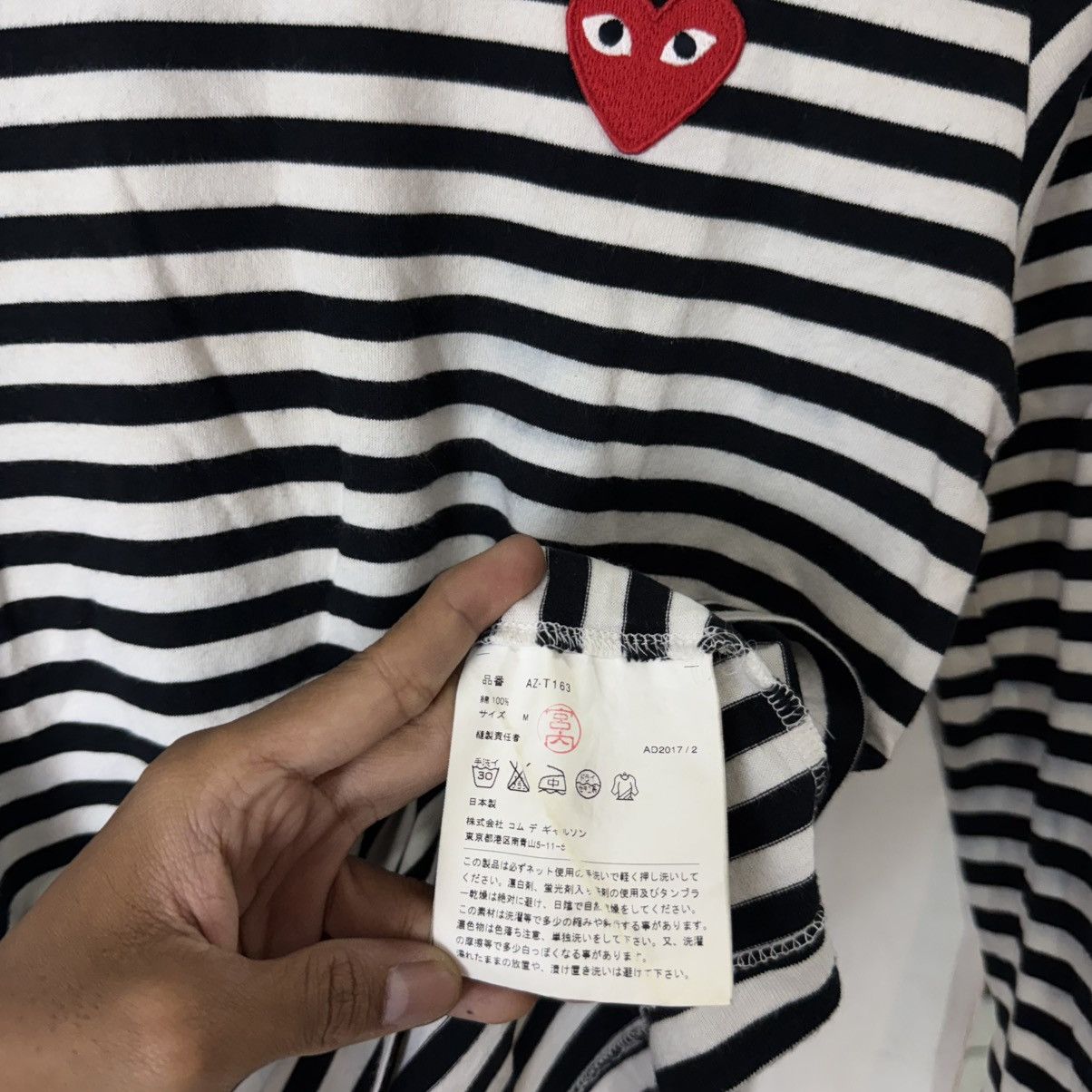 Comme des Garcons COMME des GARCONS play heart logo stripe AZ-T163 Size M / US 6-8 / IT 42-44 - 4 Thumbnail