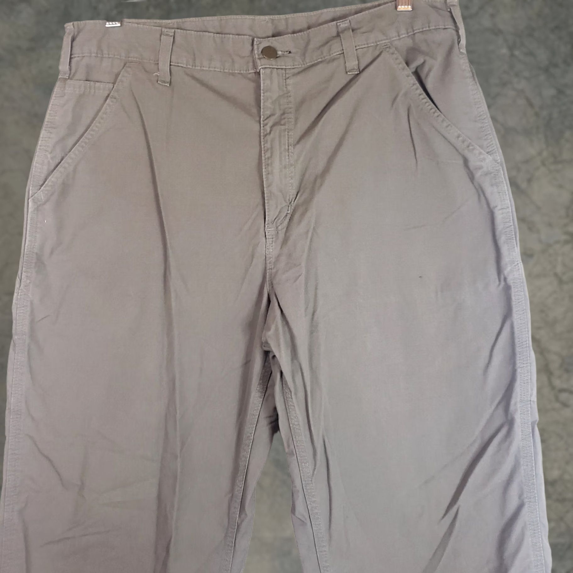 Carhartt Carhartt Pants Mens 36x30 Gray Carpenter Pockets Chino Relaxed Straight Casual Workwear Size US 36 / EU 52 - 1 Thumbnail