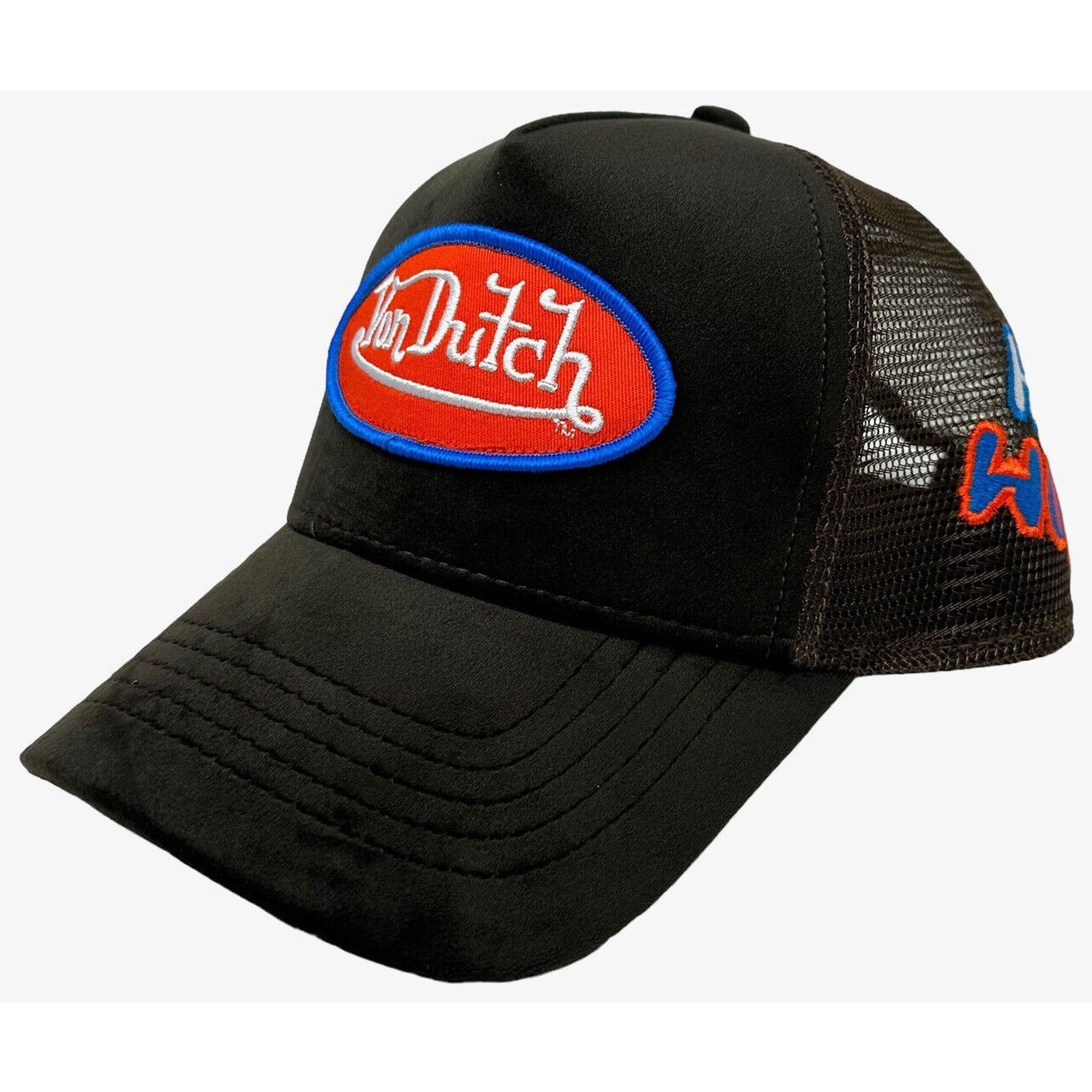 Von Dutch Von Dutch Trucker Hat Brown Hollywood Velvet Snapback Cap Size ONE SIZE - 1 Thumbnail