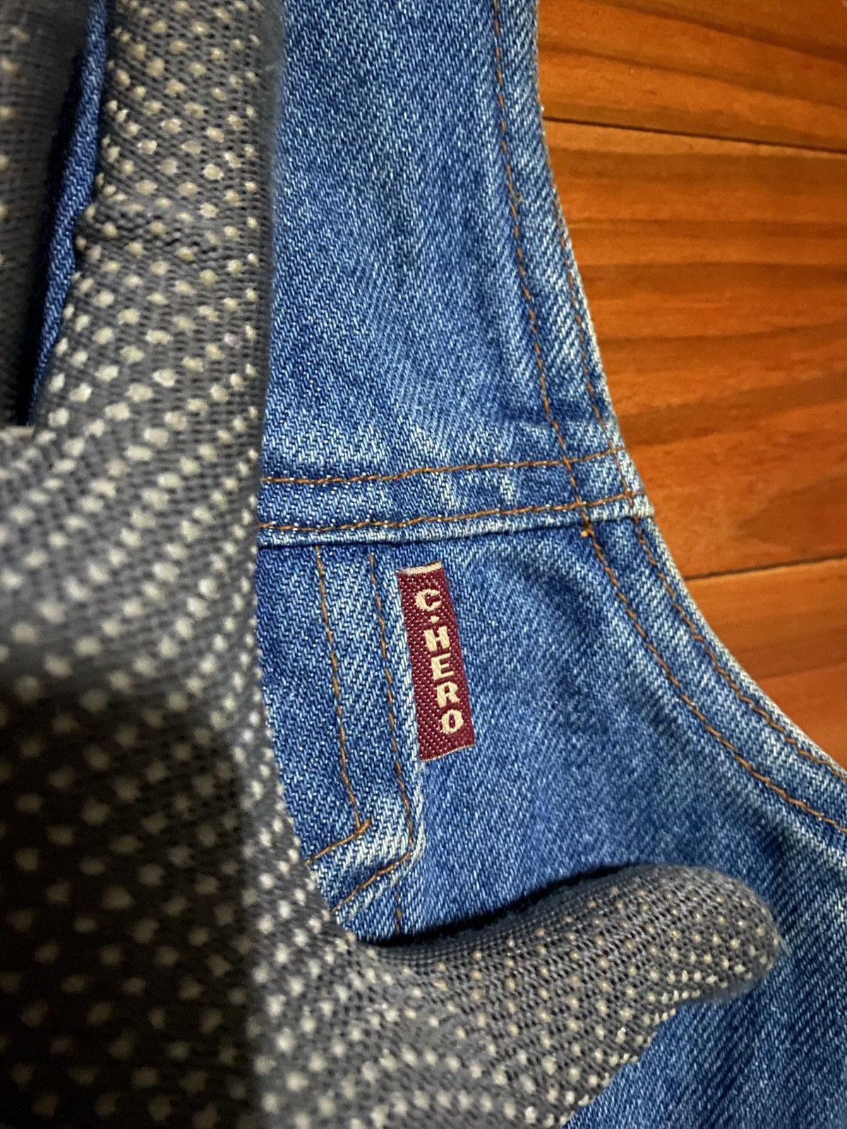 Japanese Brand Vintage Campus Hero Denim Vest Classic Blue Jean Sleeveless Size US L / EU 52-54 / 3 - 7 Thumbnail