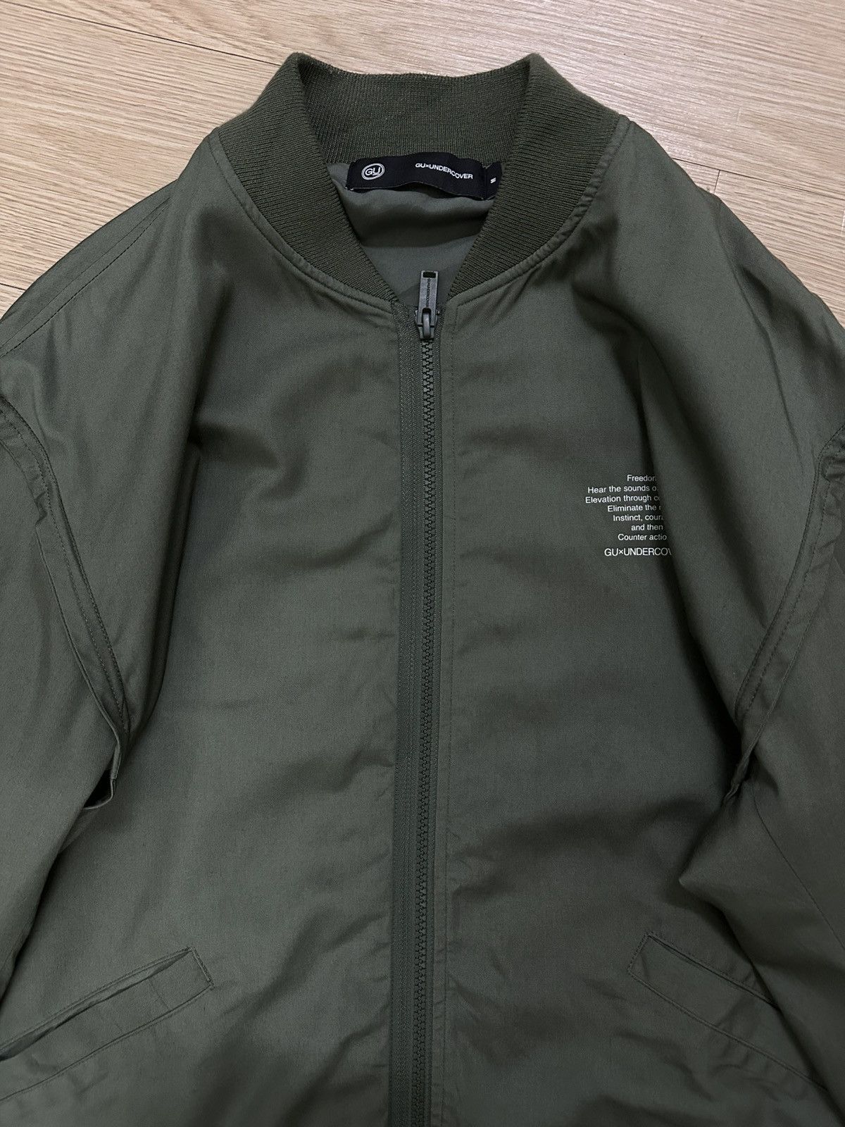 GU × Undercover Rare Beautiful GU Undercover Mickey Mouse Bomber Jacket Size US M / EU 48-50 / 2 - 3 Thumbnail