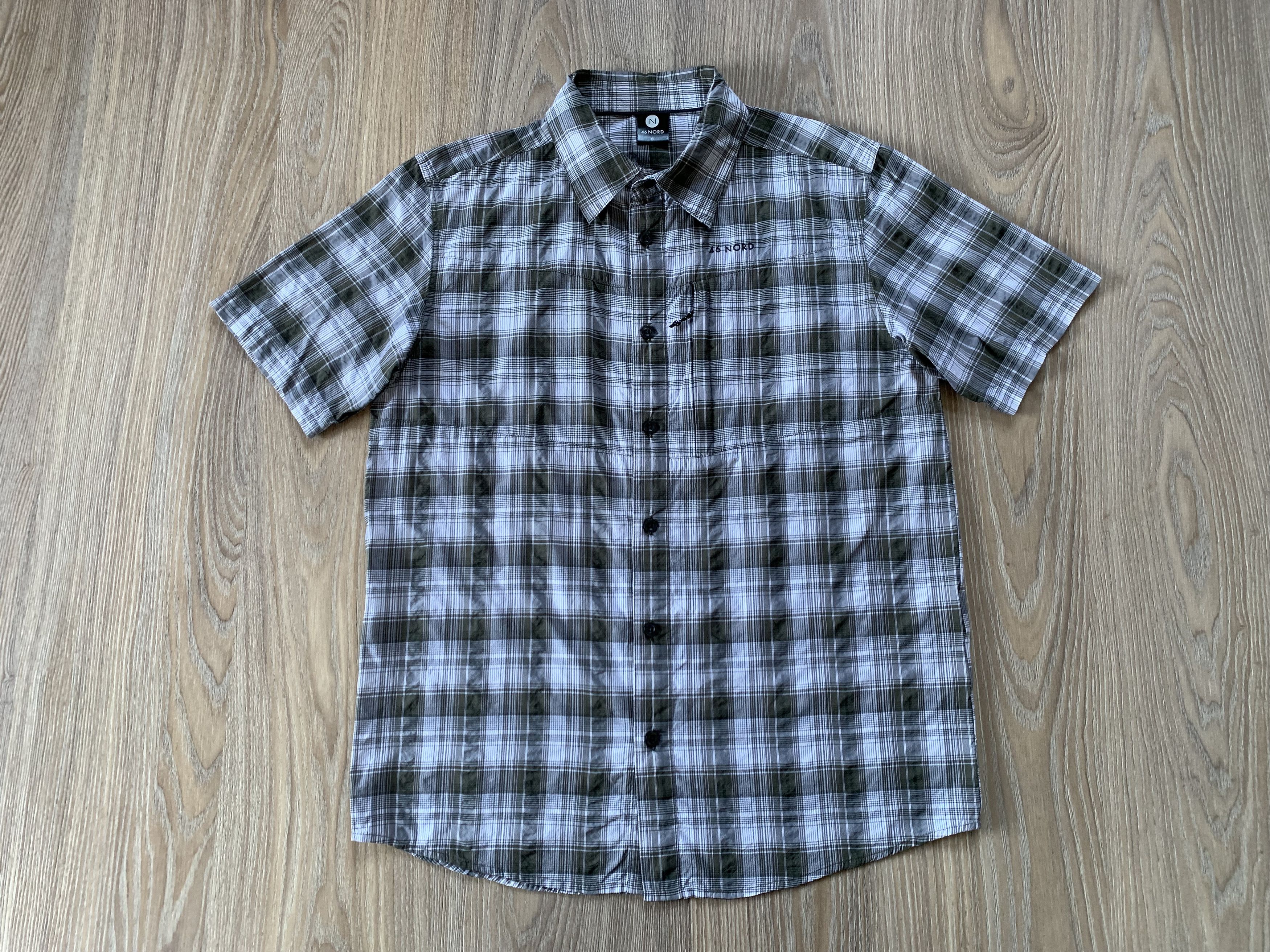 Other Men's 46 Nord Hiking Trekking Plaid Short Sleeve Shirt Size US S / EU 44-46 / 1 - 2 Thumbnail