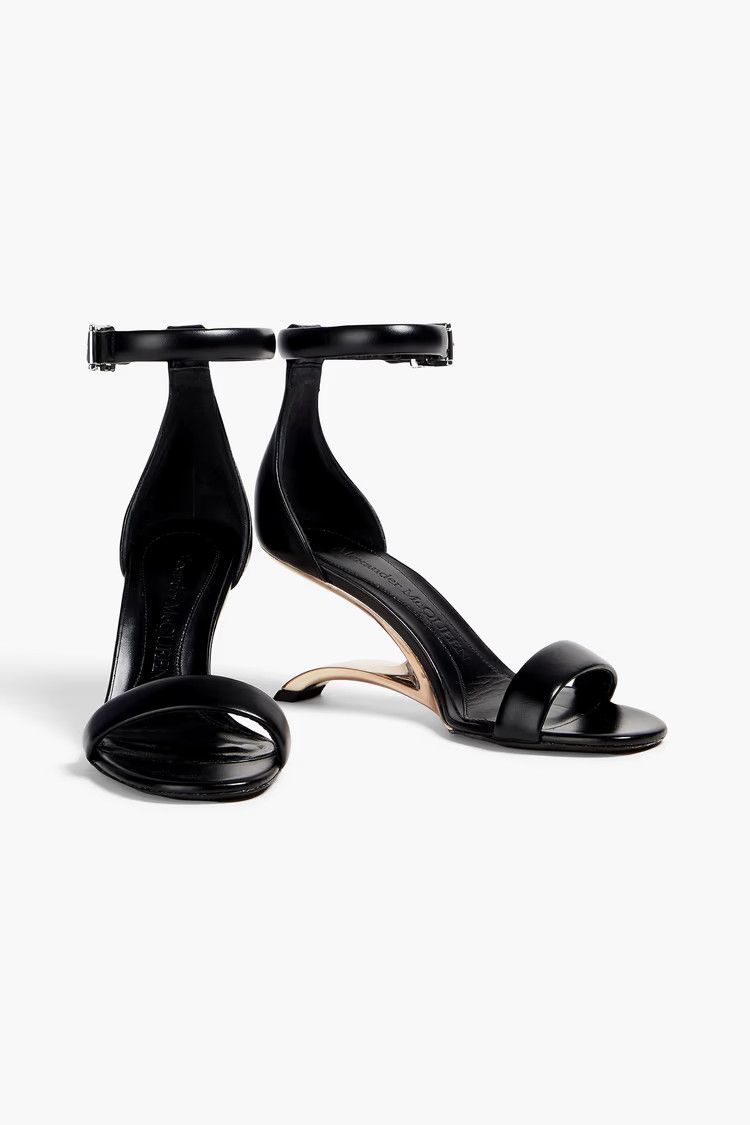 Alexander McQueen o1y0225 Sandals in Black Size US 7 / IT 37 - 2 Thumbnail