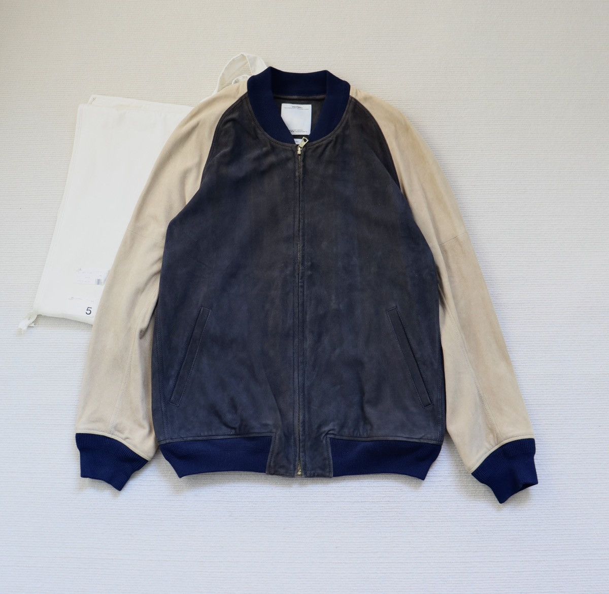 Visvim Visvim Varsity Jkt Suede IT size5（Lamp） | Grailed