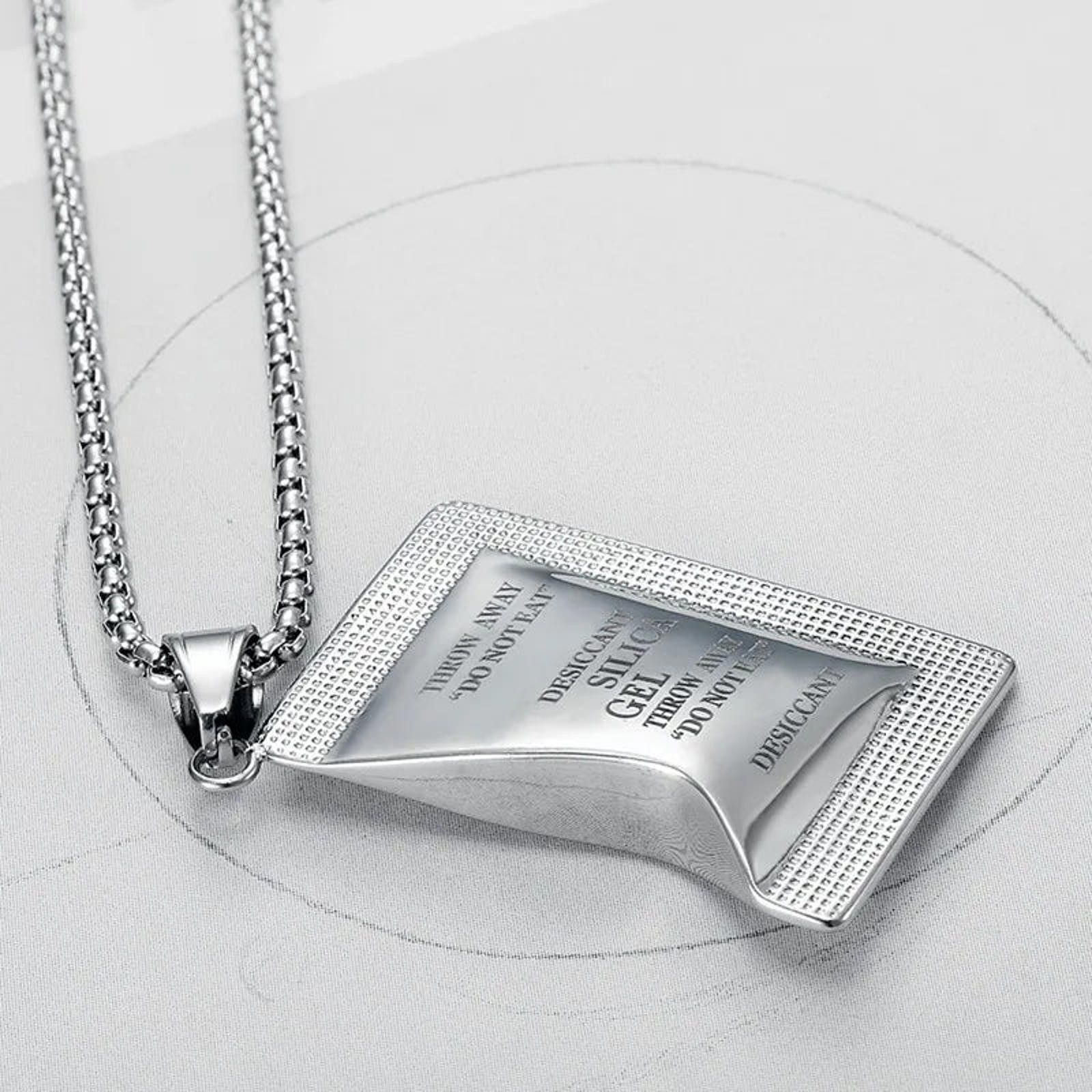 Jewelry Titanium Steel Silica Gel Necklace - Unique Pendant Size ONE SIZE - 5 Thumbnail