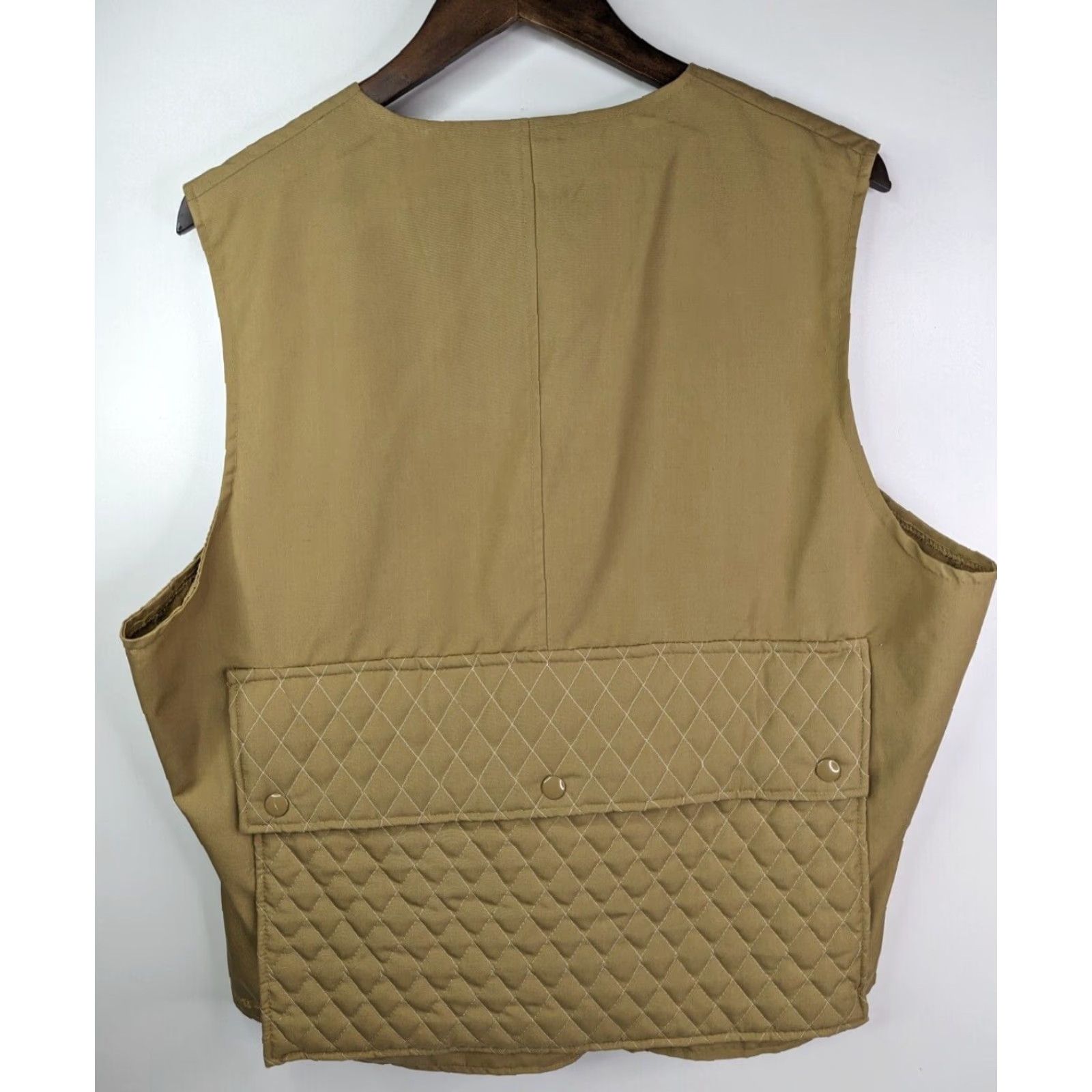 Penn VINTAGE J. C. Penney Hunting Vest Men's Medium Beige Pockets Camouflage Cotton Canvas Quilted Zip Vest Outdoors Size US M / EU 48-50 / 2 - 2 Thumbnail